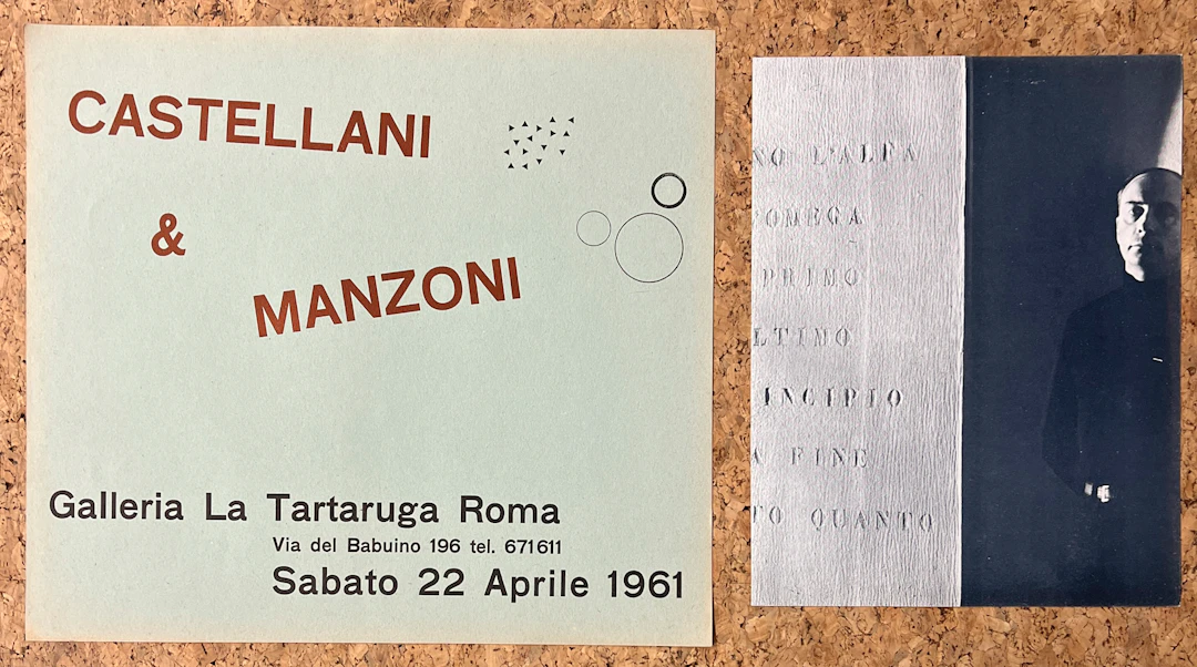 INVITI E LOCANDINE: GALLERIA LA TARTARUGA, ROMA (ENRICO CASTELLANI