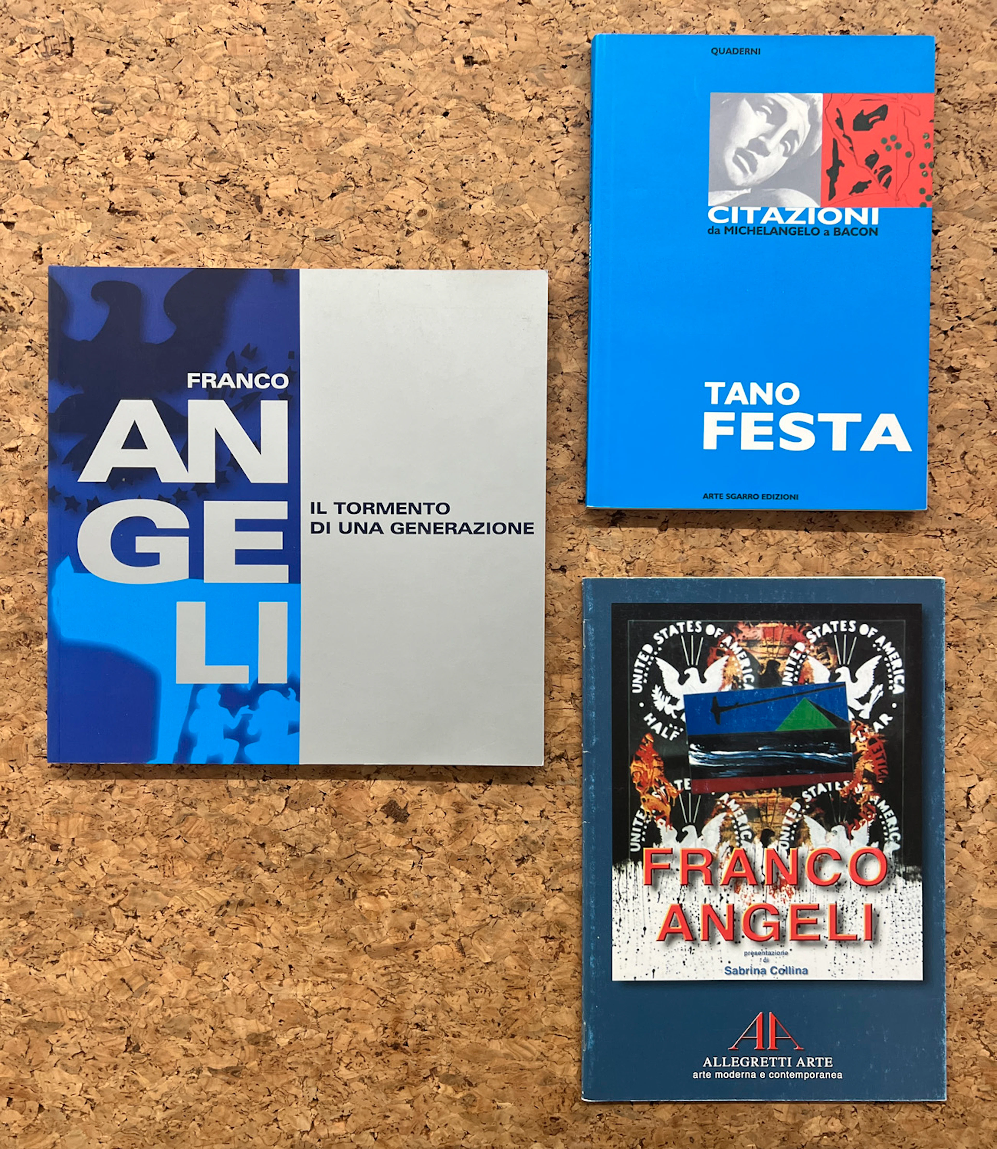 FRANCO ANGELI E TANO FESTA - Lotto unico di 3 cataloghi