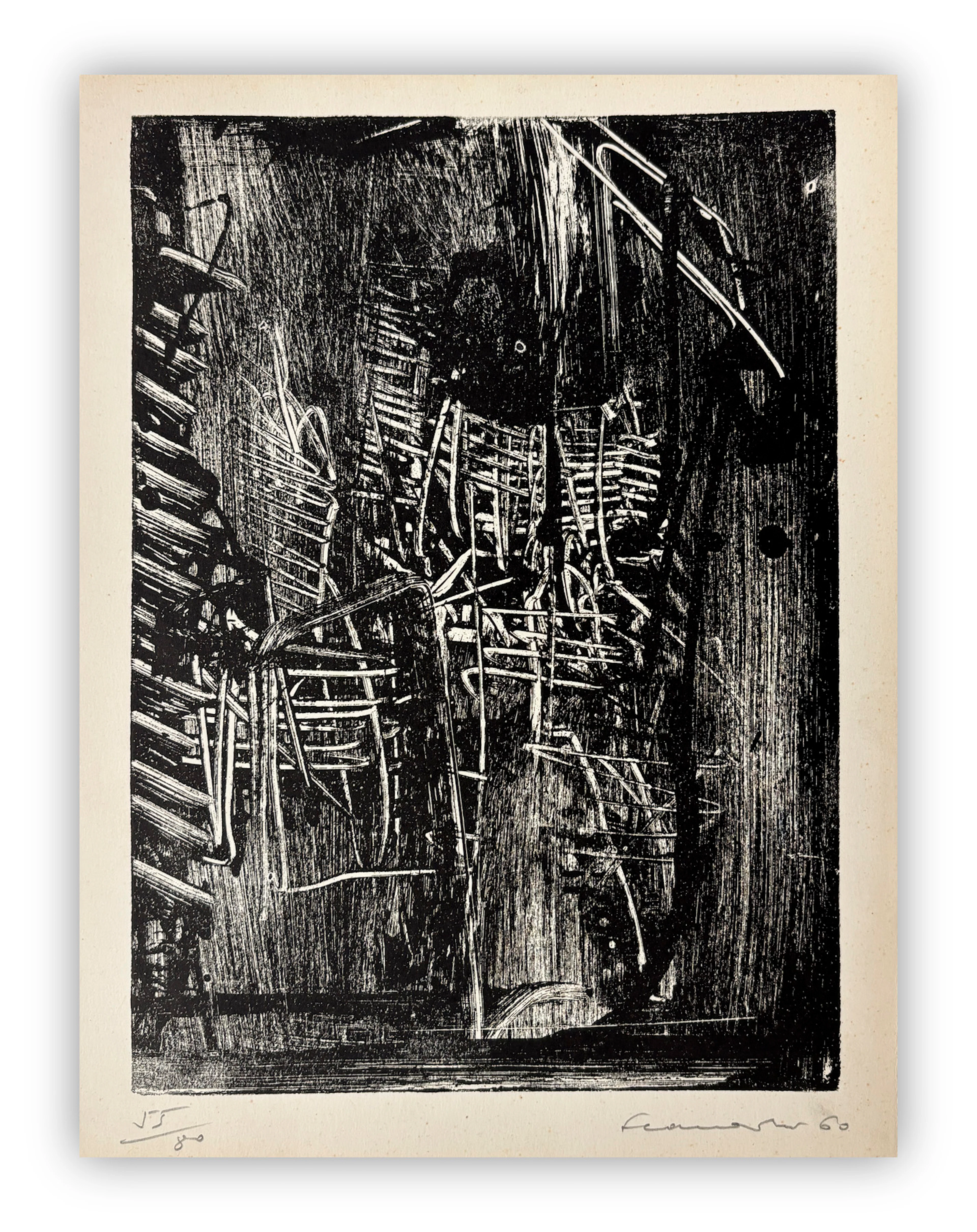 EMILIO SCANAVINO (1922-1986) - Senza Titolo, 1960