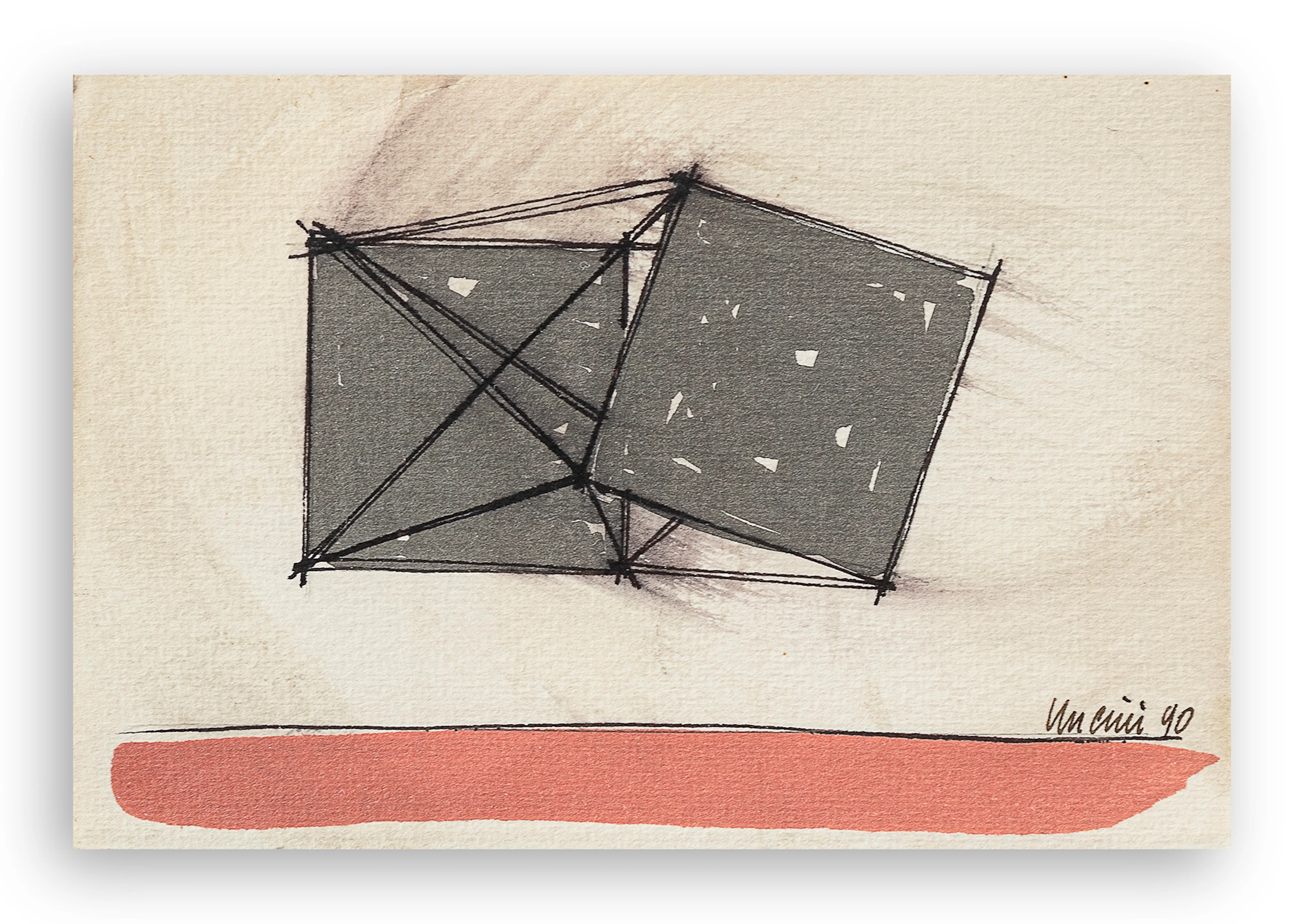 GIUSEPPE UNCINI (1929-2008) - Senza Titolo, 1990