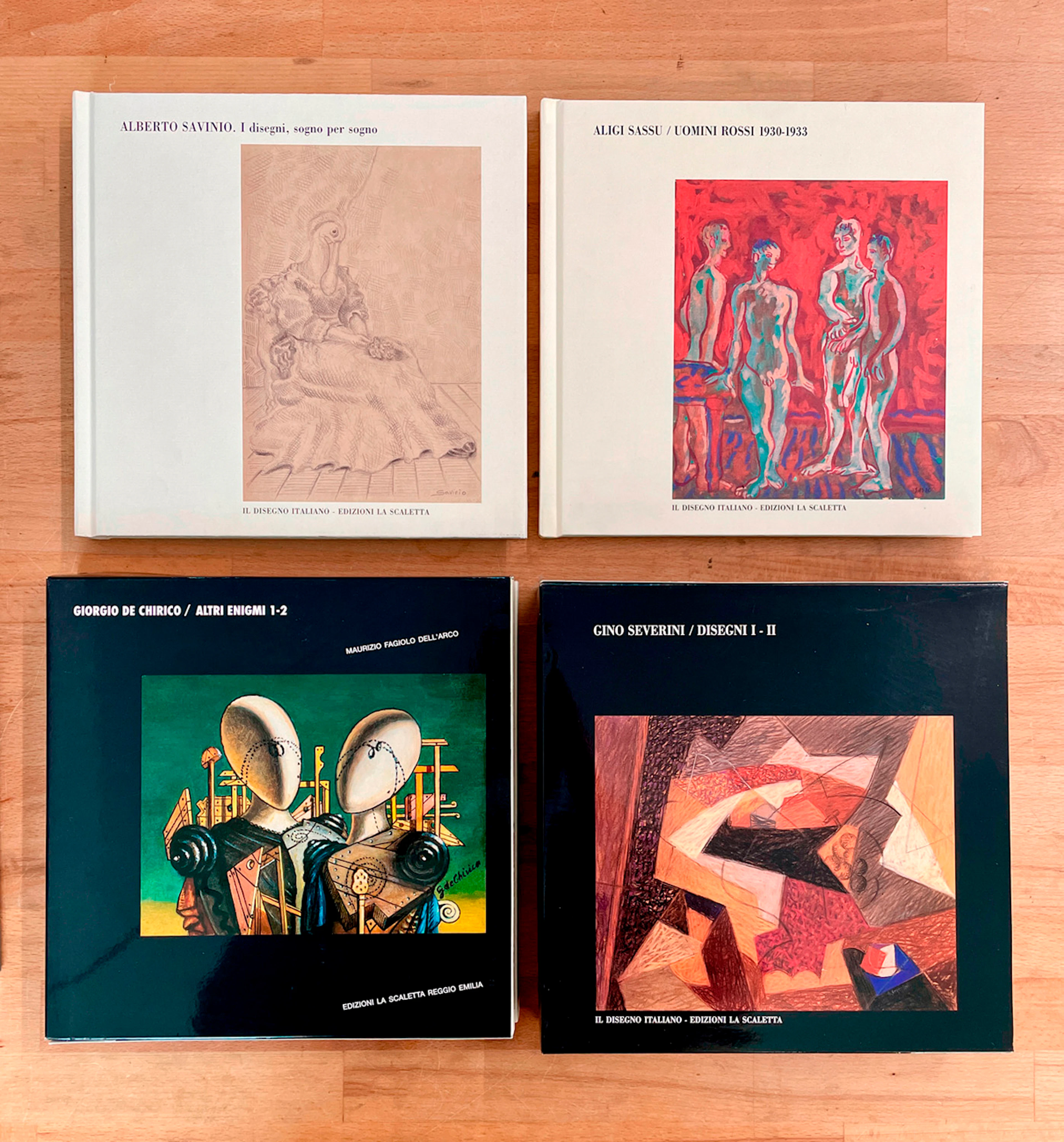 GINO SEVERINI, ALBERTO SAVINIO, GIORGIO DE CHIRICO E ALIGI SASSU -