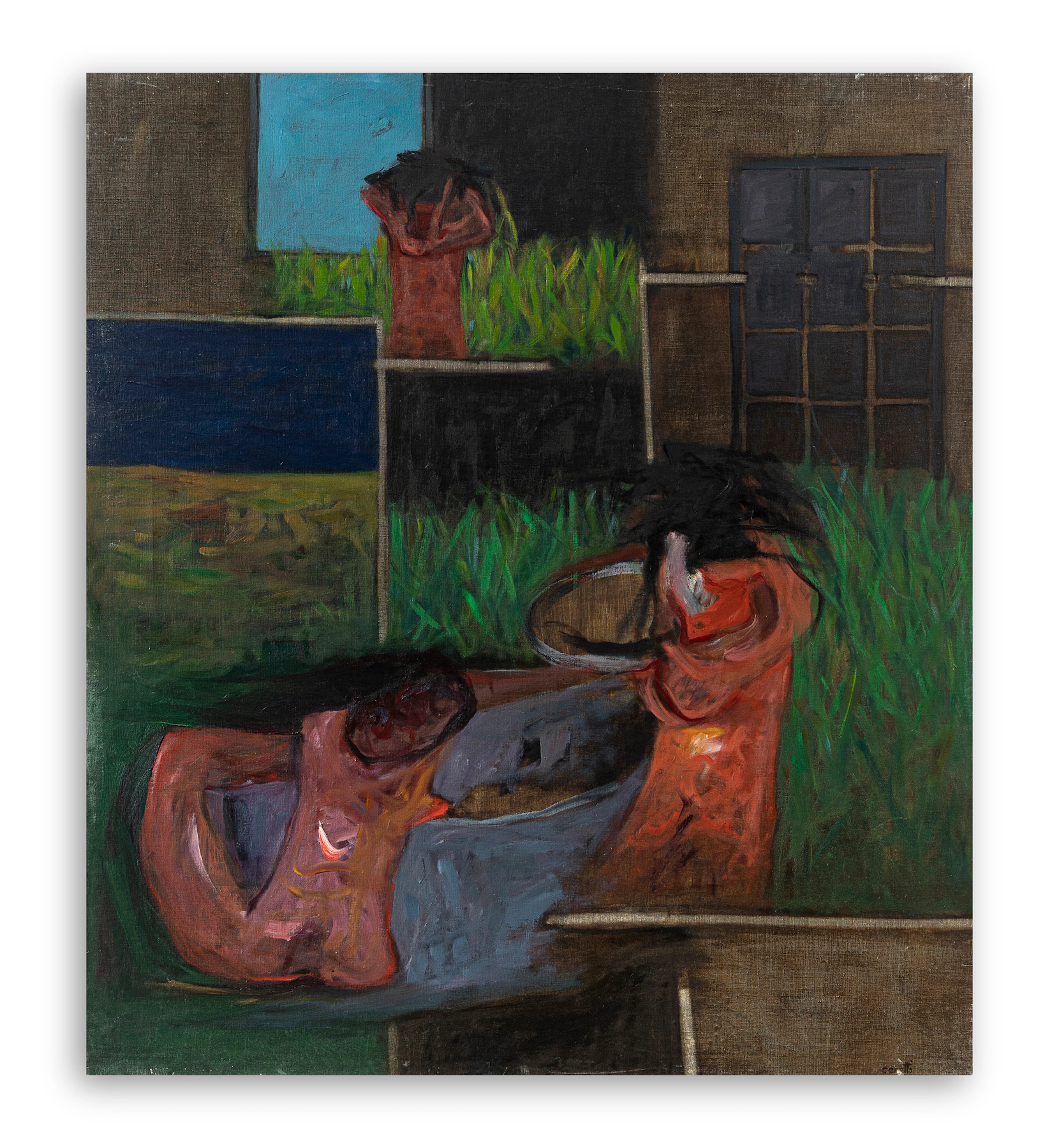 MINO CERETTI (1930) - Figure al chiuso, 1963