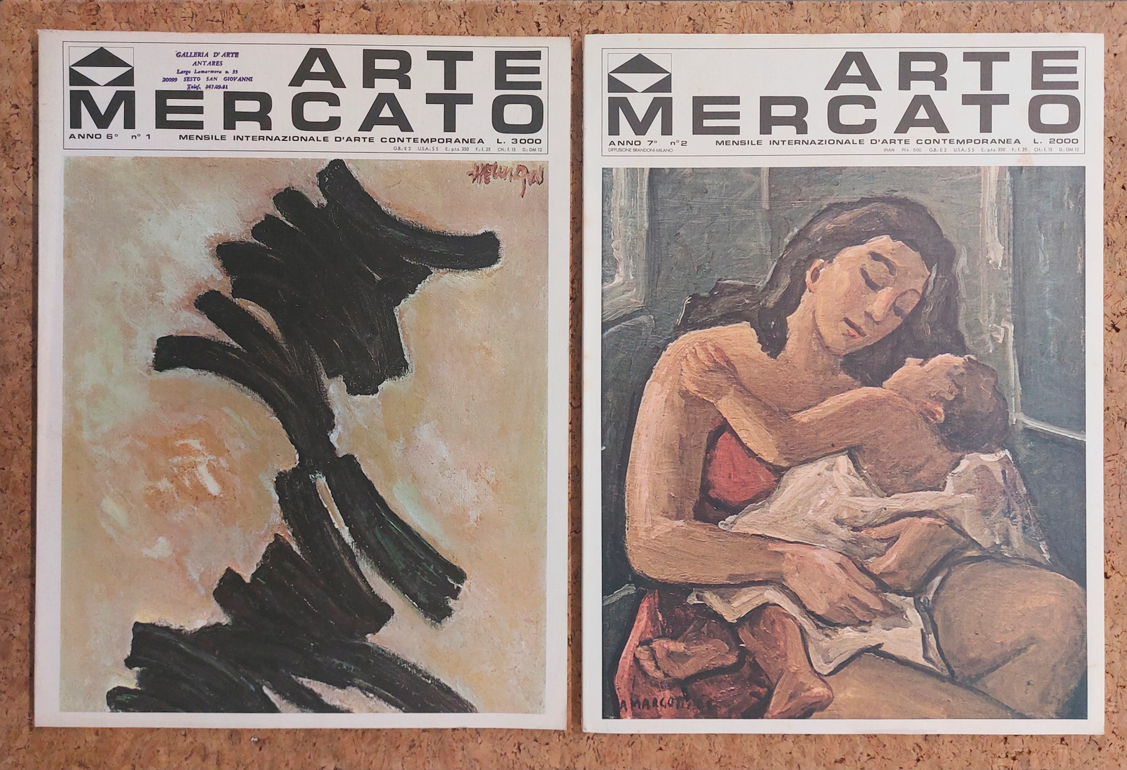 ARTE MERCATO - RIVISTA MENSILE INTERNAZIONALE D’ARTE - Lotto unico di 5 numeri: