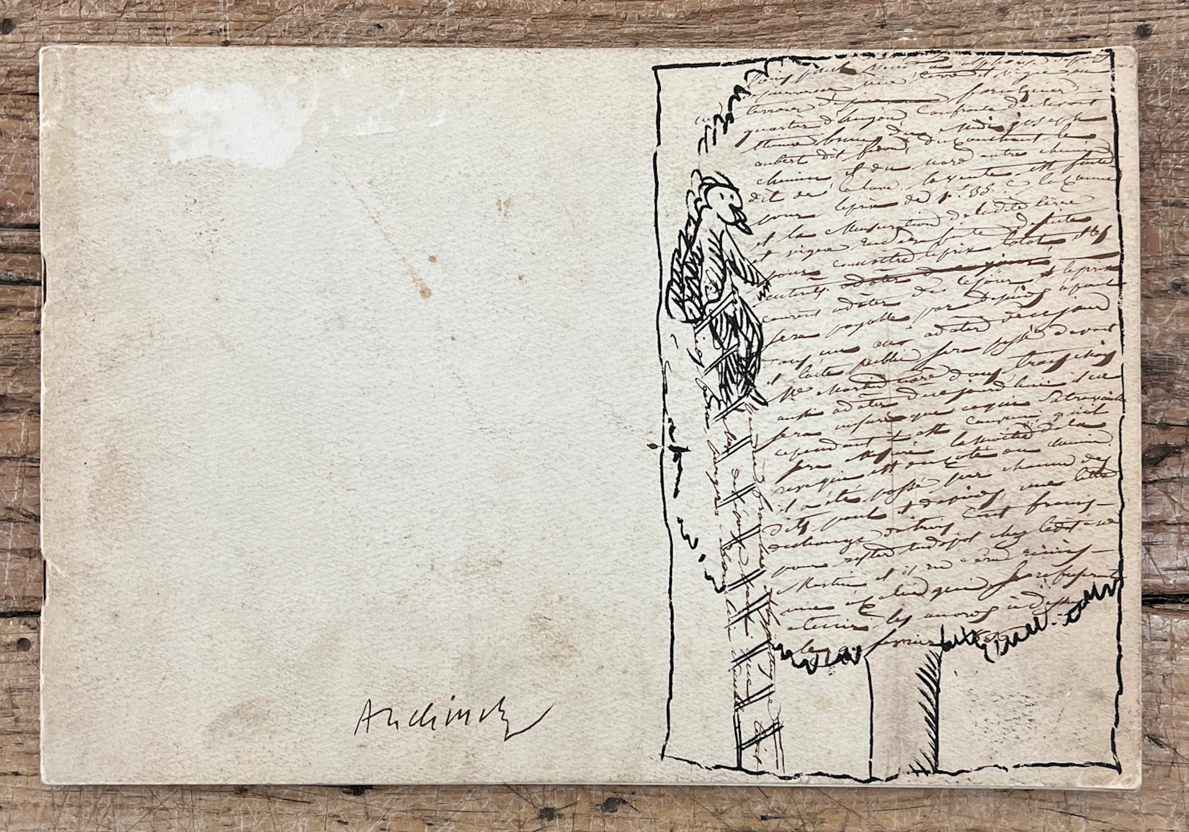 CATALOGHI AUTOGRAFATI (PIERRE ALECHINSKY) - Pierre Alechinsky, 1970 circa