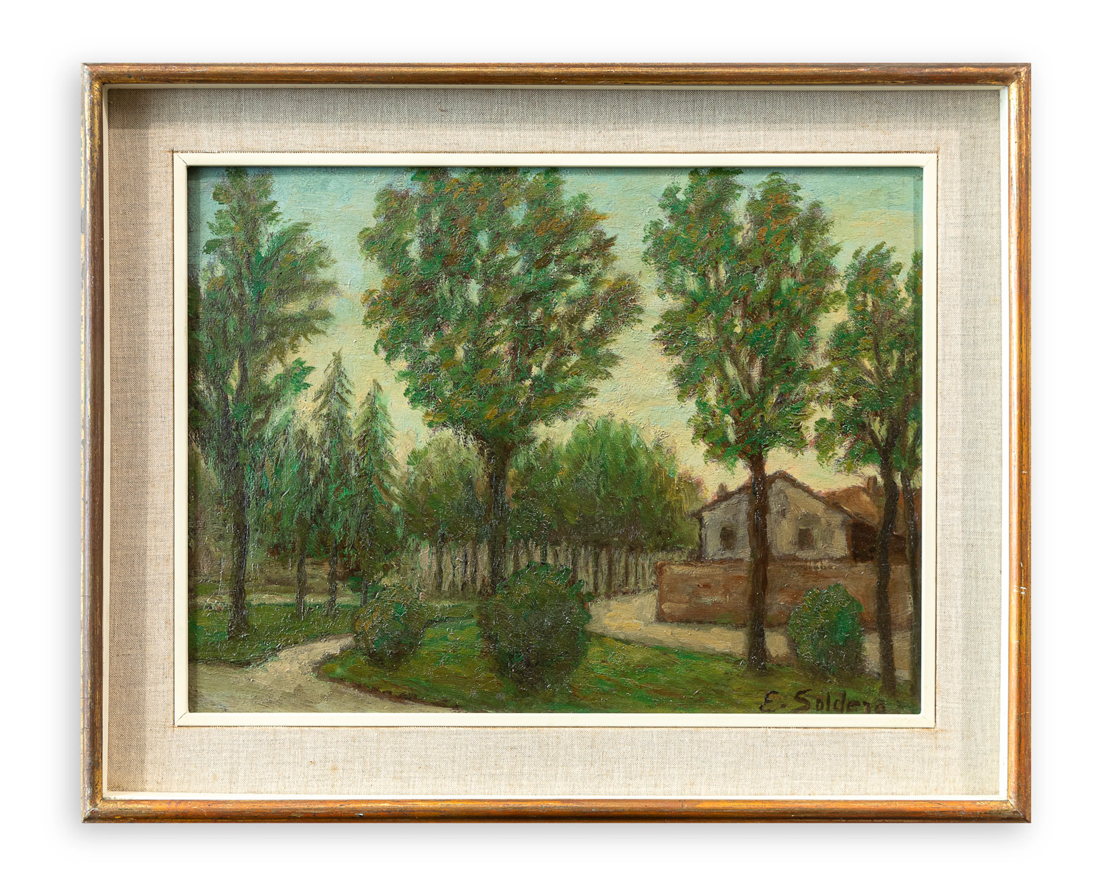 ERMINIO SOLDERA (1874-1955) - Piazzale Susa. Cascina Vione