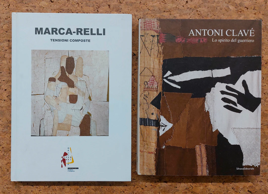 ANTONI CLAVÉ E CONRAD MARCA-RELLI - Lotto unico di 2 cataloghi