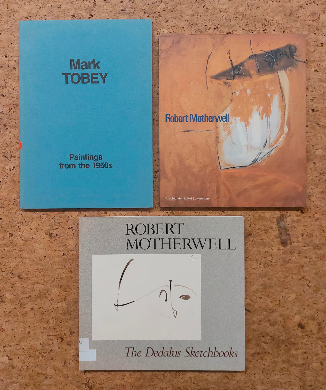 ACTION PAINTING (MOTHERWELL E TOBEY) - Lotto unico di 3 cataloghi