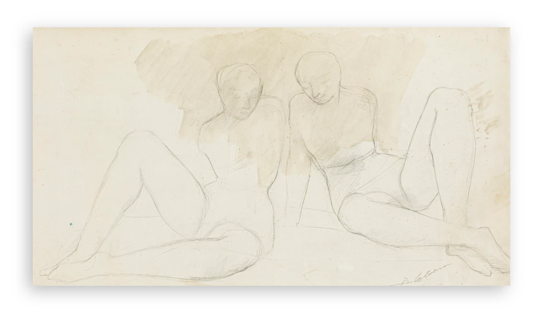 BRUNO CALVANI (1904-1985) - Senza Titolo (Figure)