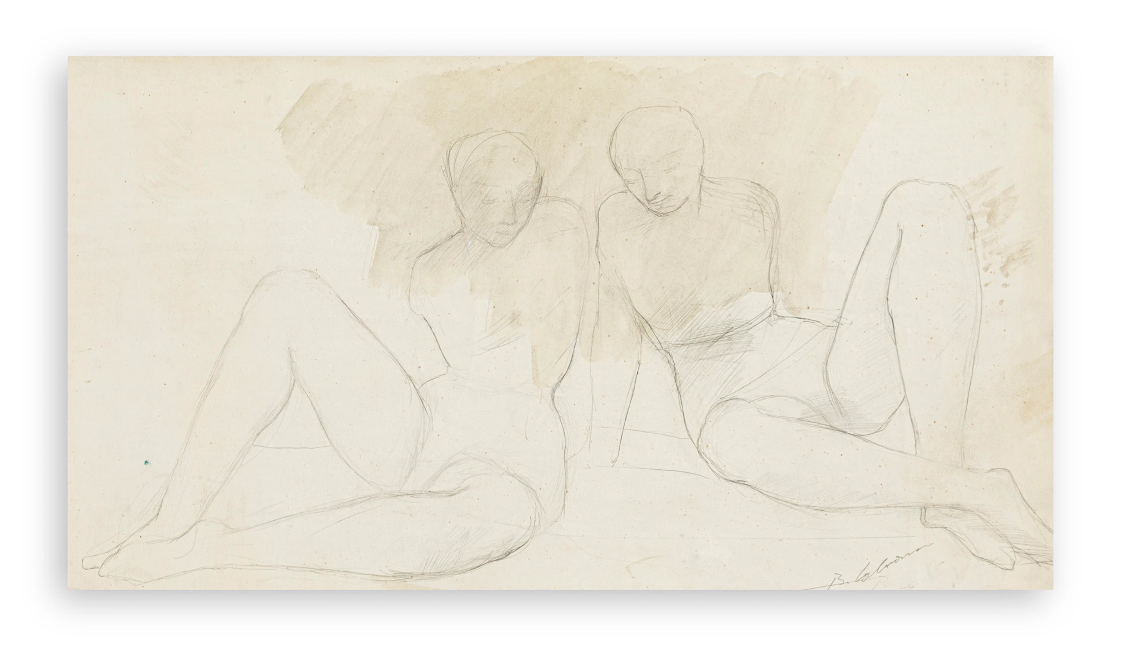 BRUNO CALVANI (1904-1985) - Senza Titolo (Figure)