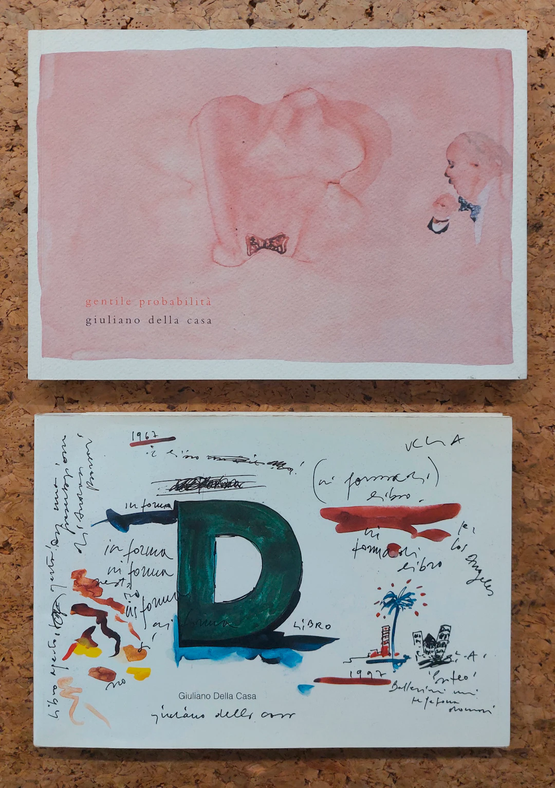 CATALOGHI CON DISEGNO (GIULIANO DELLA CASA) - Lotto unico di 2 cataloghi
