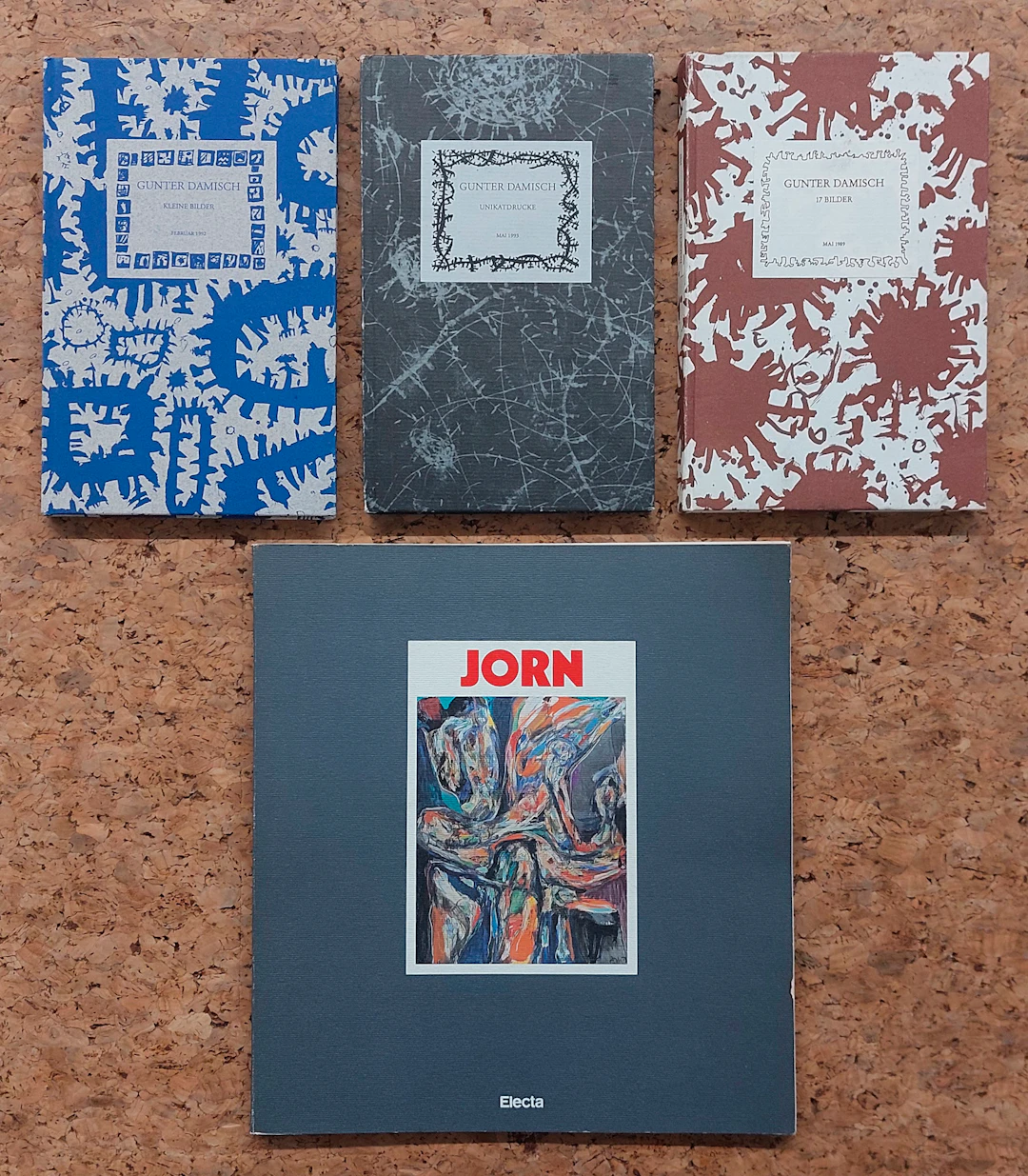 GUNTHER DAMISCH E ASGER JORN - Lotto unico di 4 cataloghi