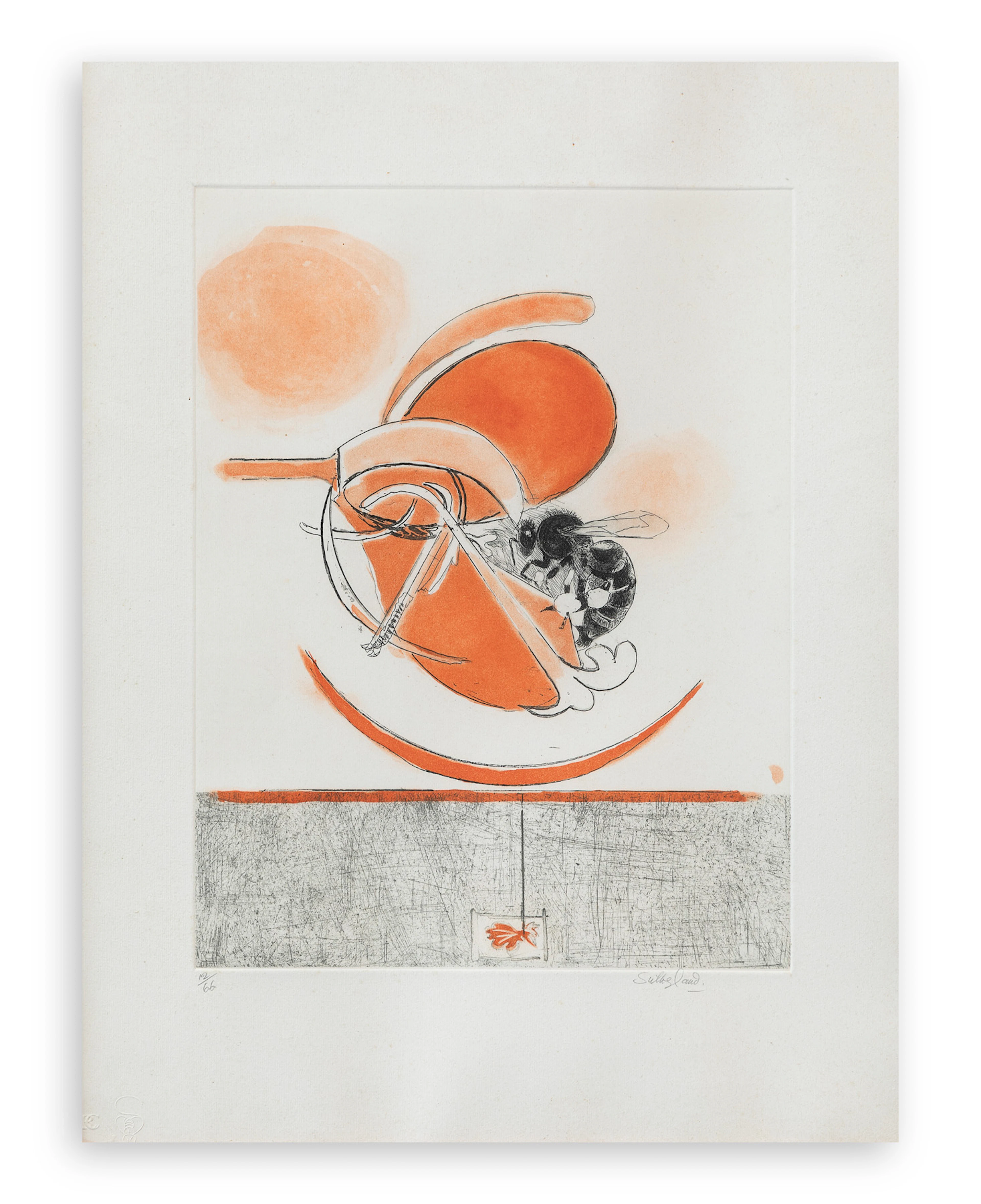 GRAHAM SUTHERLAND (1903-1980) - Bees – L’ape e il fiore , 1977