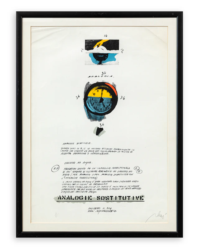 FABRIZIO PLESSI (1940-2026) - Progetto N.224 dall'acquabiografico