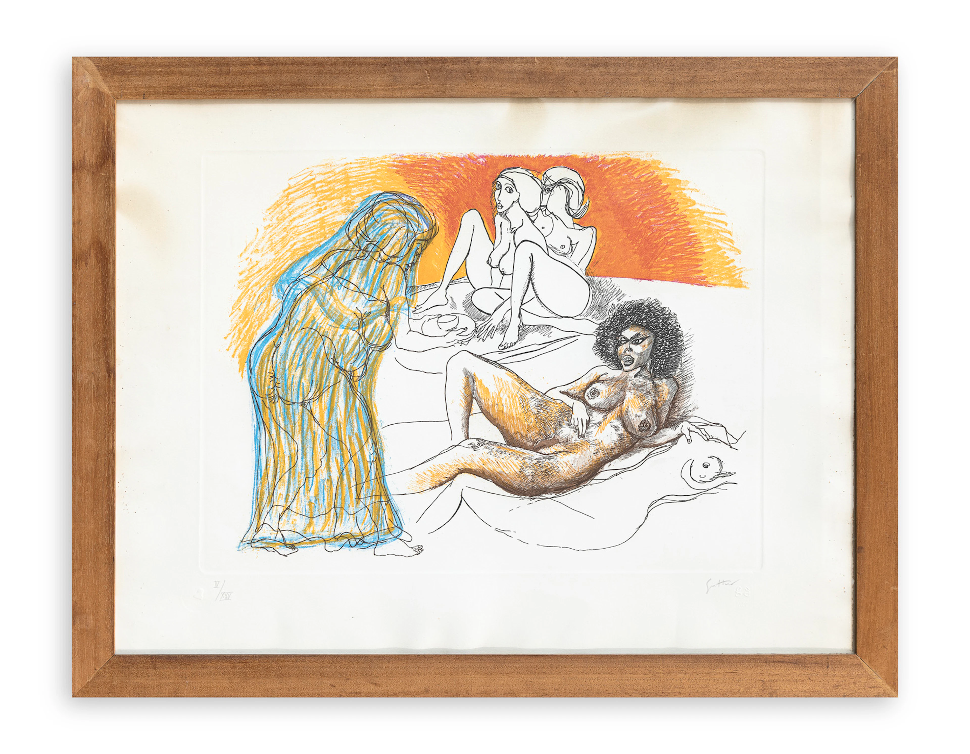 RENATO GUTTUSO (1911-1987) - Zefis a Usbek (2), 1973