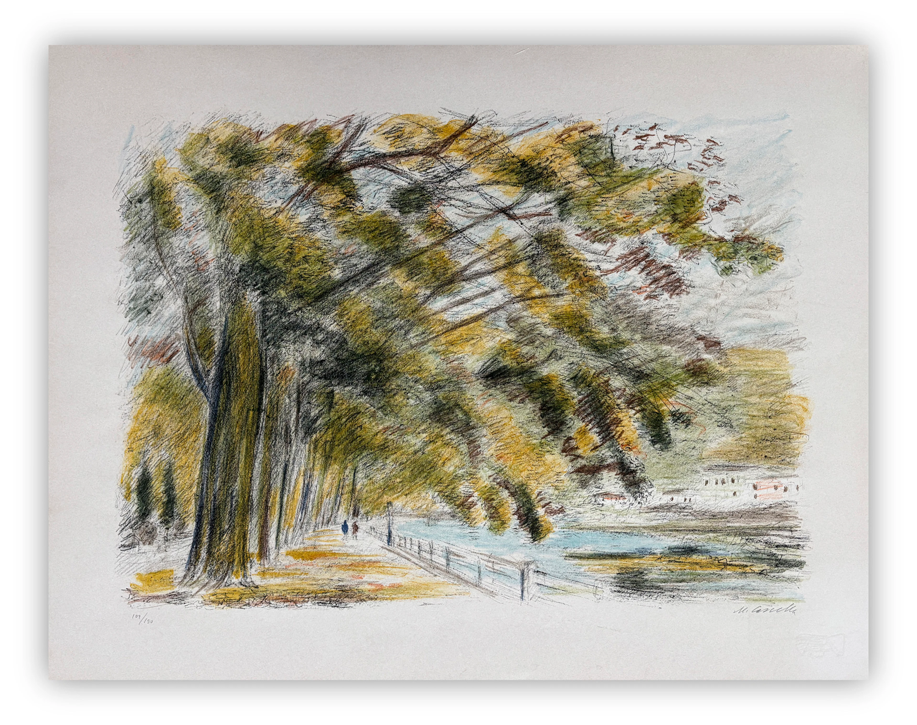 MICHELE CASCELLA (1892-1989) - Merano, la Promenade