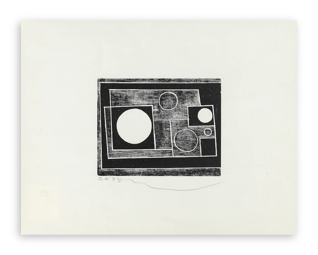 BEN NICHOLSON (1894-1982) - Five Circles, 1934-1962