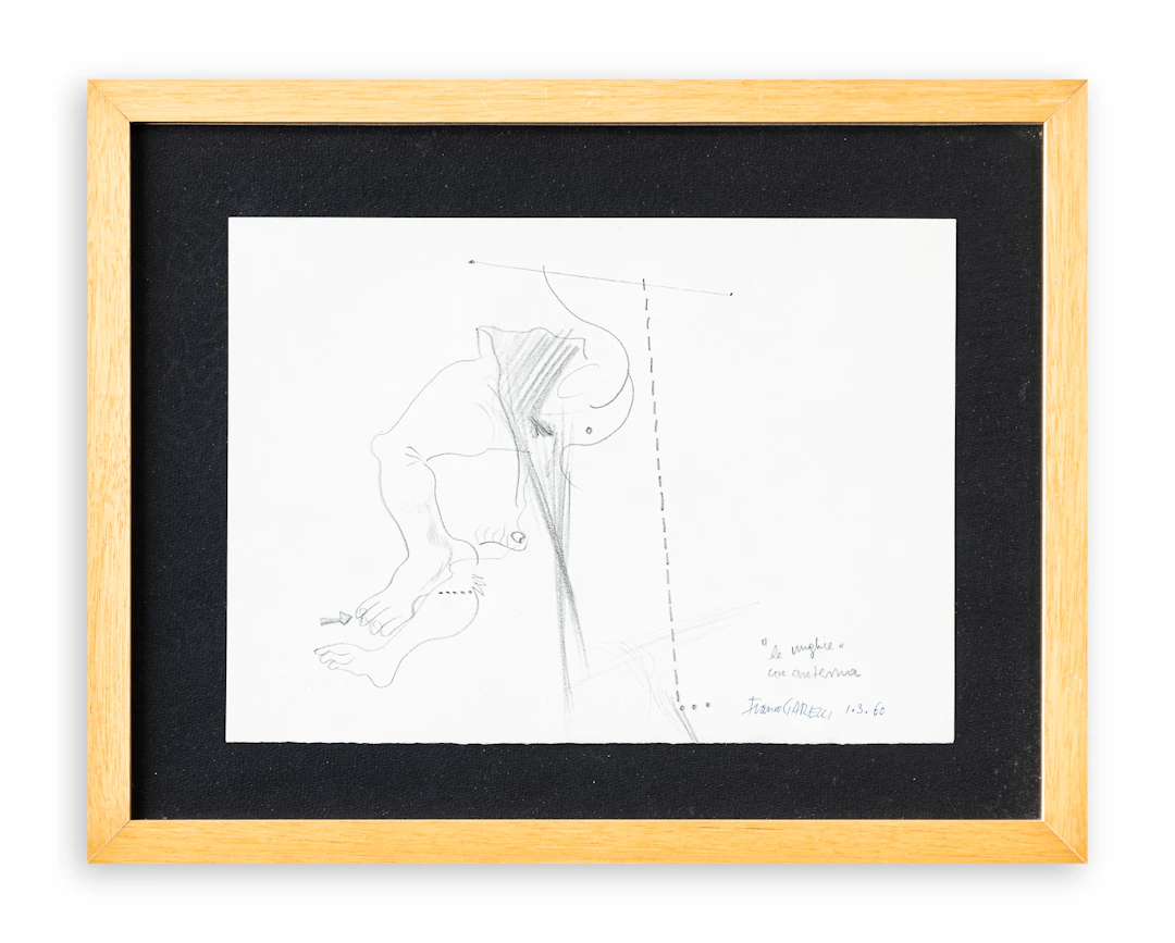 FRANCO GARELLI (1909-1973) - Le unghie con antenna, 1960