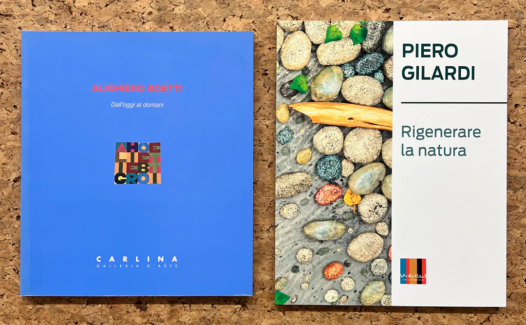 ALIGHIERO BOETTI E PIERO GILARDI - Lotto unico di 2 cataloghi
