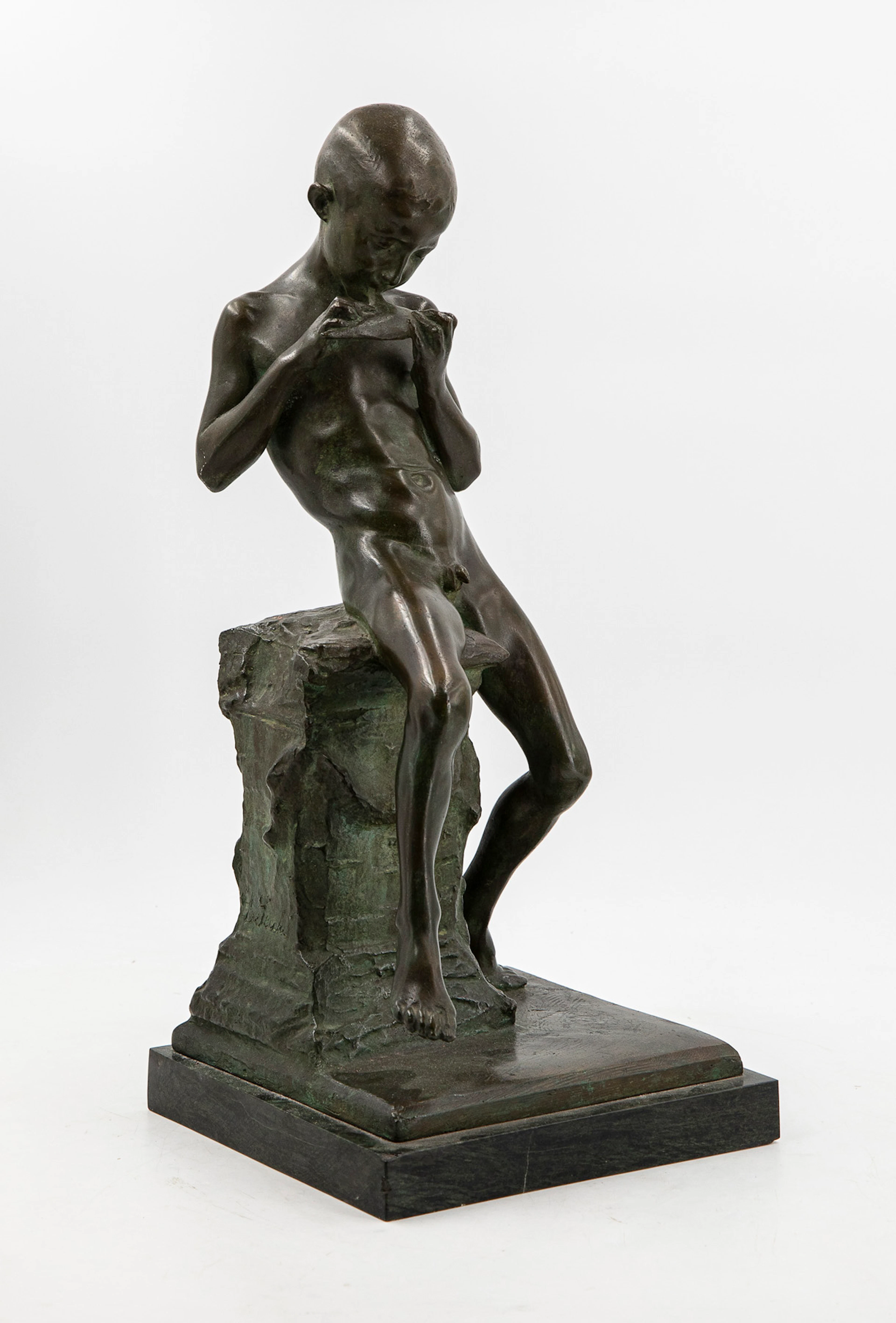 LUIGI SECCHI (1853-1921) - Suonatore di ocarina