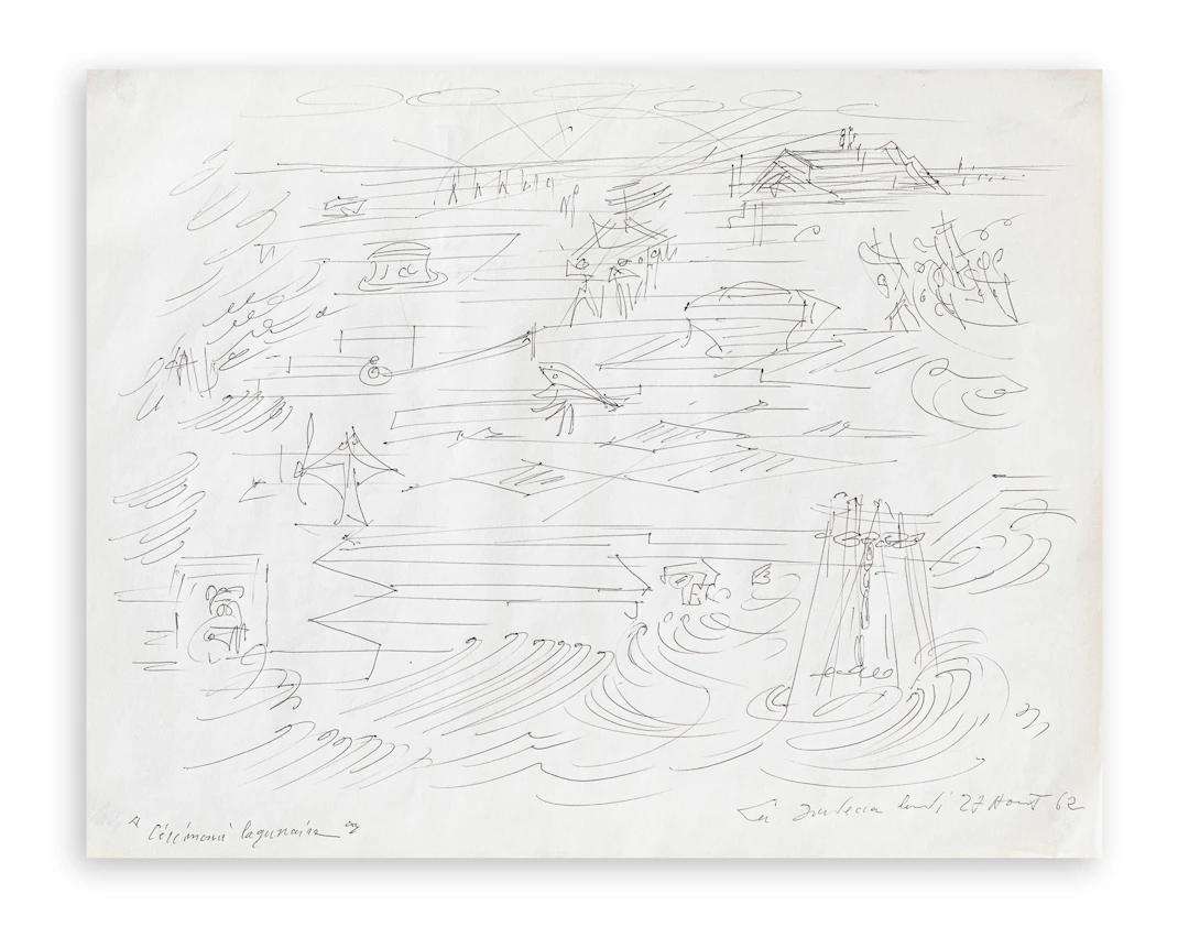 ANDRÉ MASSON (1896-1987) - Cérémoire lagunaire, 1962