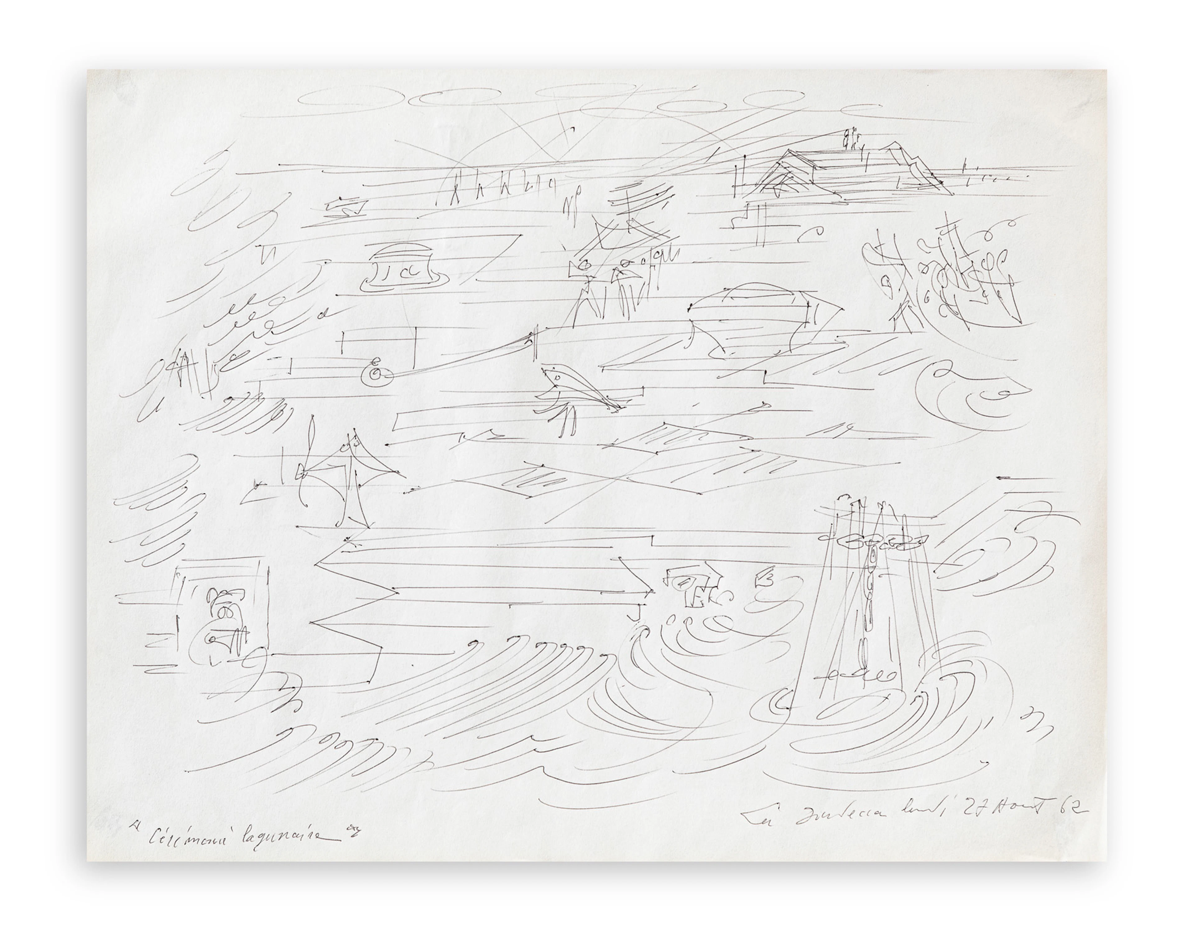 ANDRÉ MASSON (1896-1987) - Cérémoire lagunaire, 1962