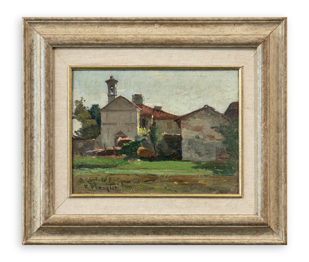 RICCARDO VIRIGLIO (1897-1951) - Senza Titolo (Chiesetta pavese)