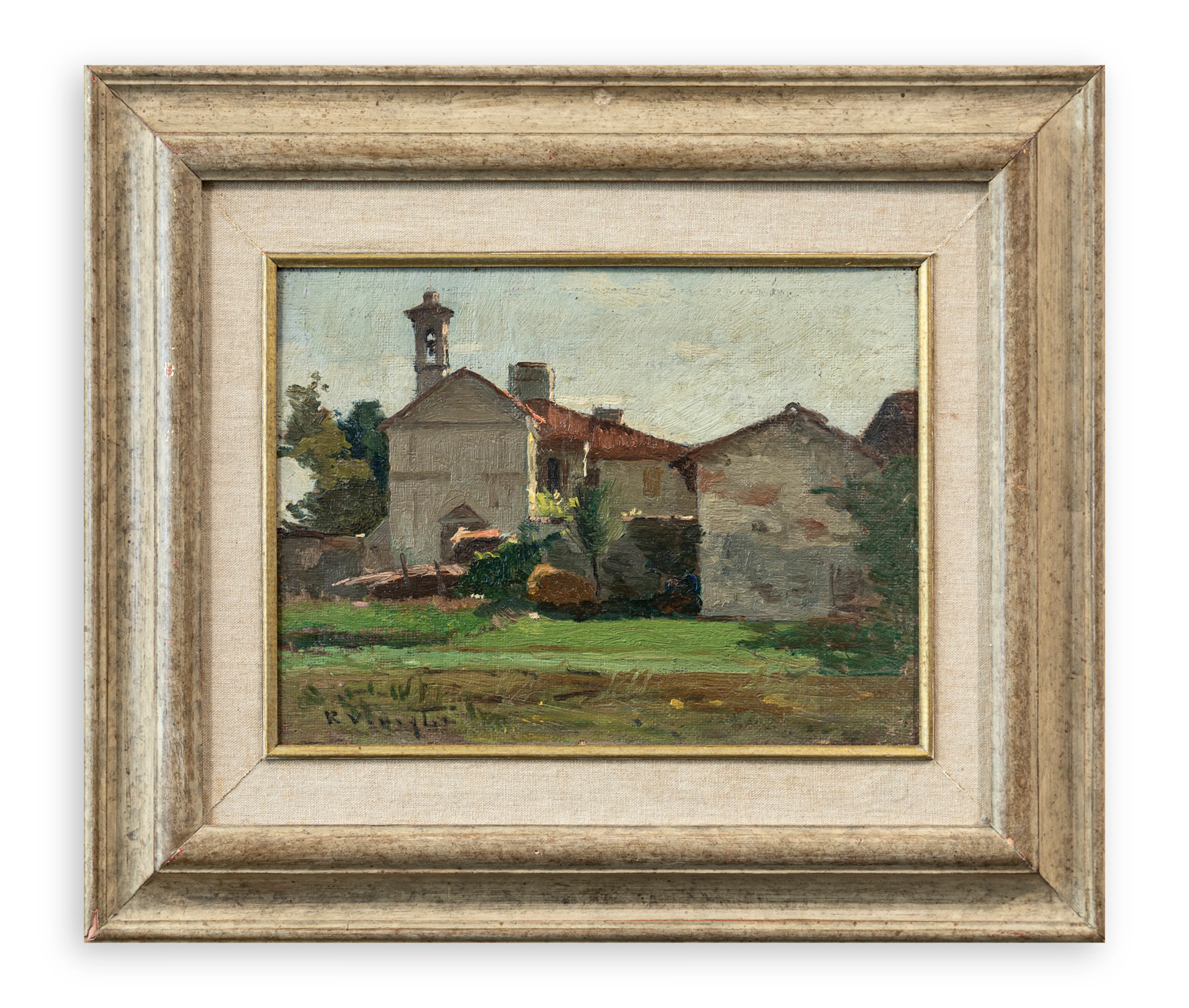 RICCARDO VIRIGLIO (1897-1951) - Senza Titolo (Chiesetta pavese)