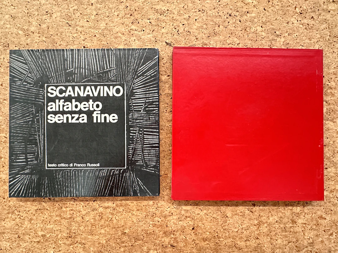 EMILIO SCANAVINO - Scanavino. Alfabeto senza fine, 1973 circa
