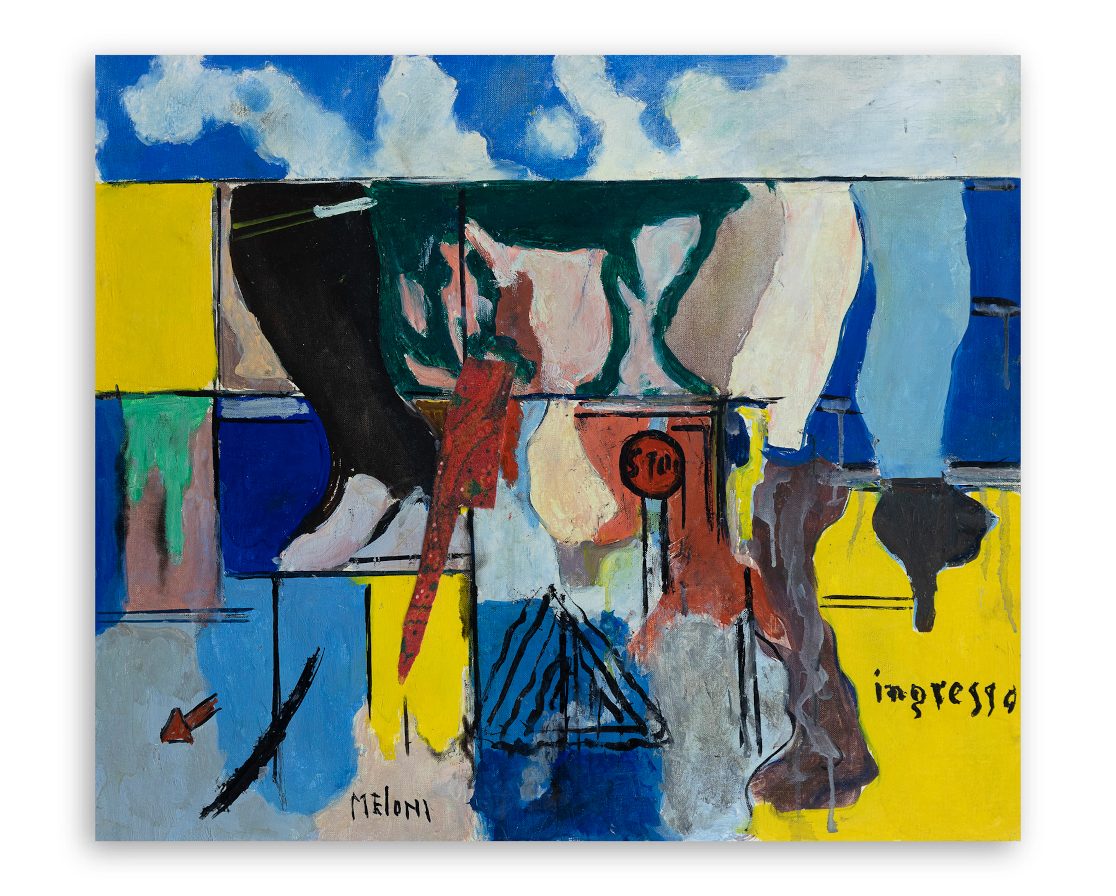 GINO MELONI (1905-1989) - La piscina, 1975