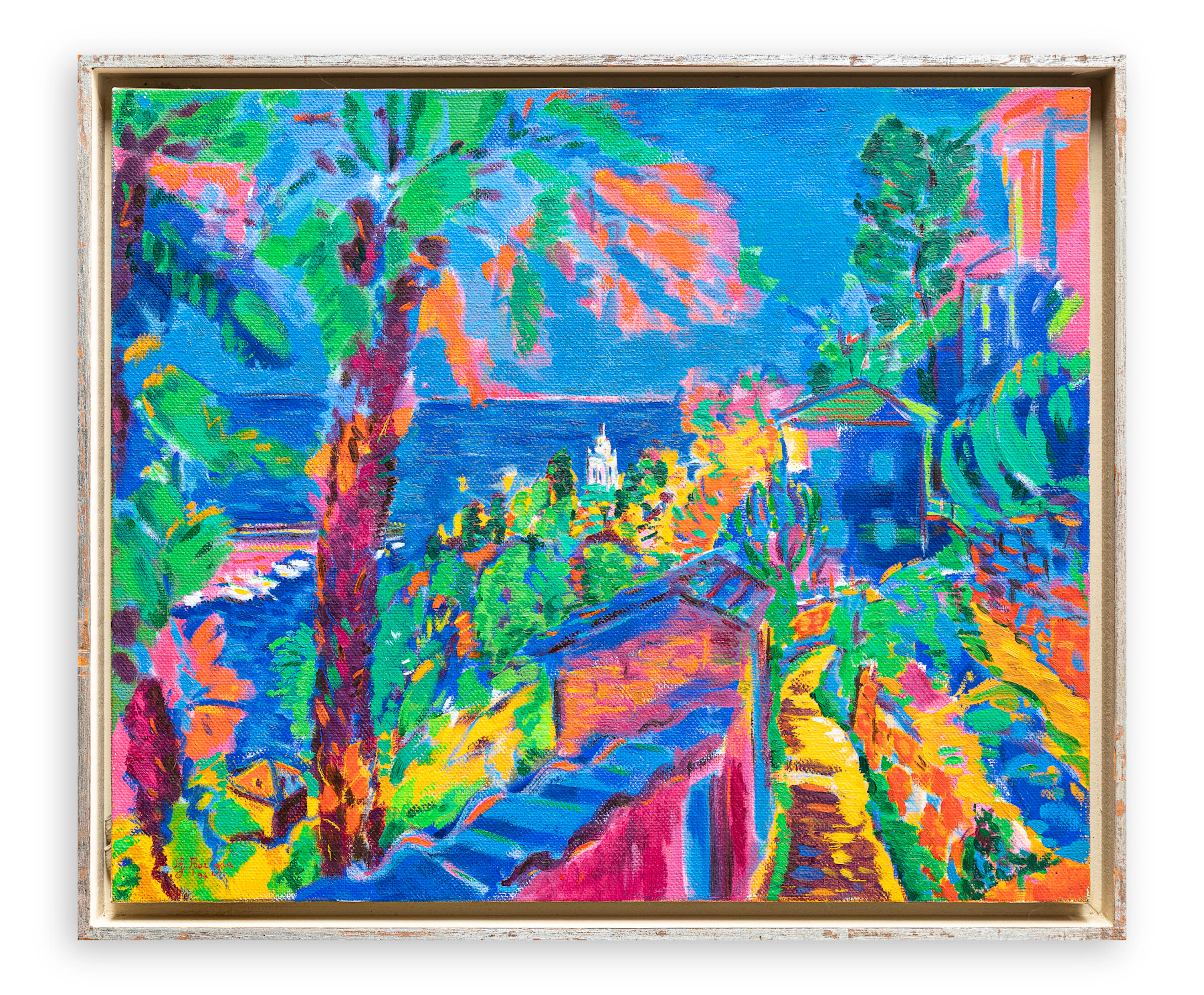 GIANCARLO BORGIA (1958-2002) - Bordighera verso Villa Garnier, 1994