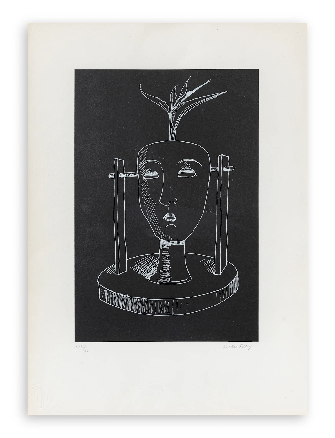 MAN RAY (1890-1976) - Les six masques voyants, 1970