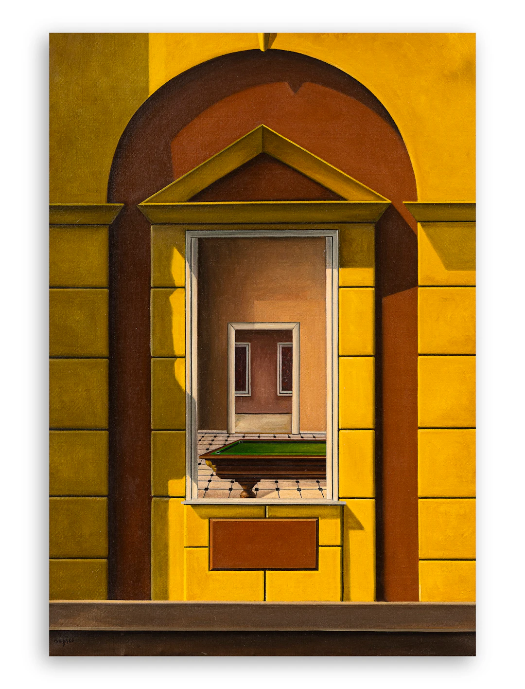ENRICO BAFICO (1943) - Bigliardo interiore, 1996