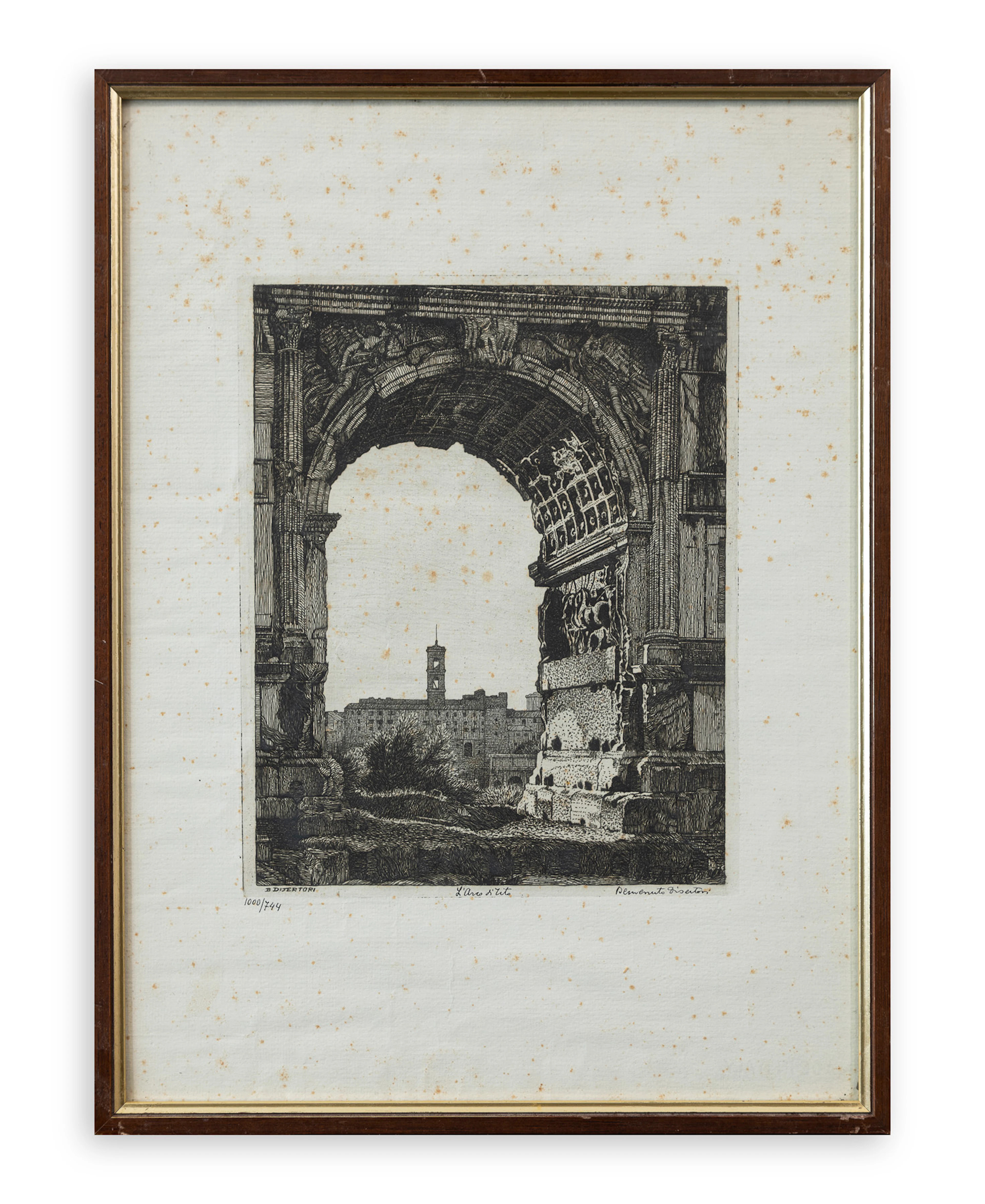BENVENUTO DISERTORI (1887-1969) - L'arco di Tito, 1918