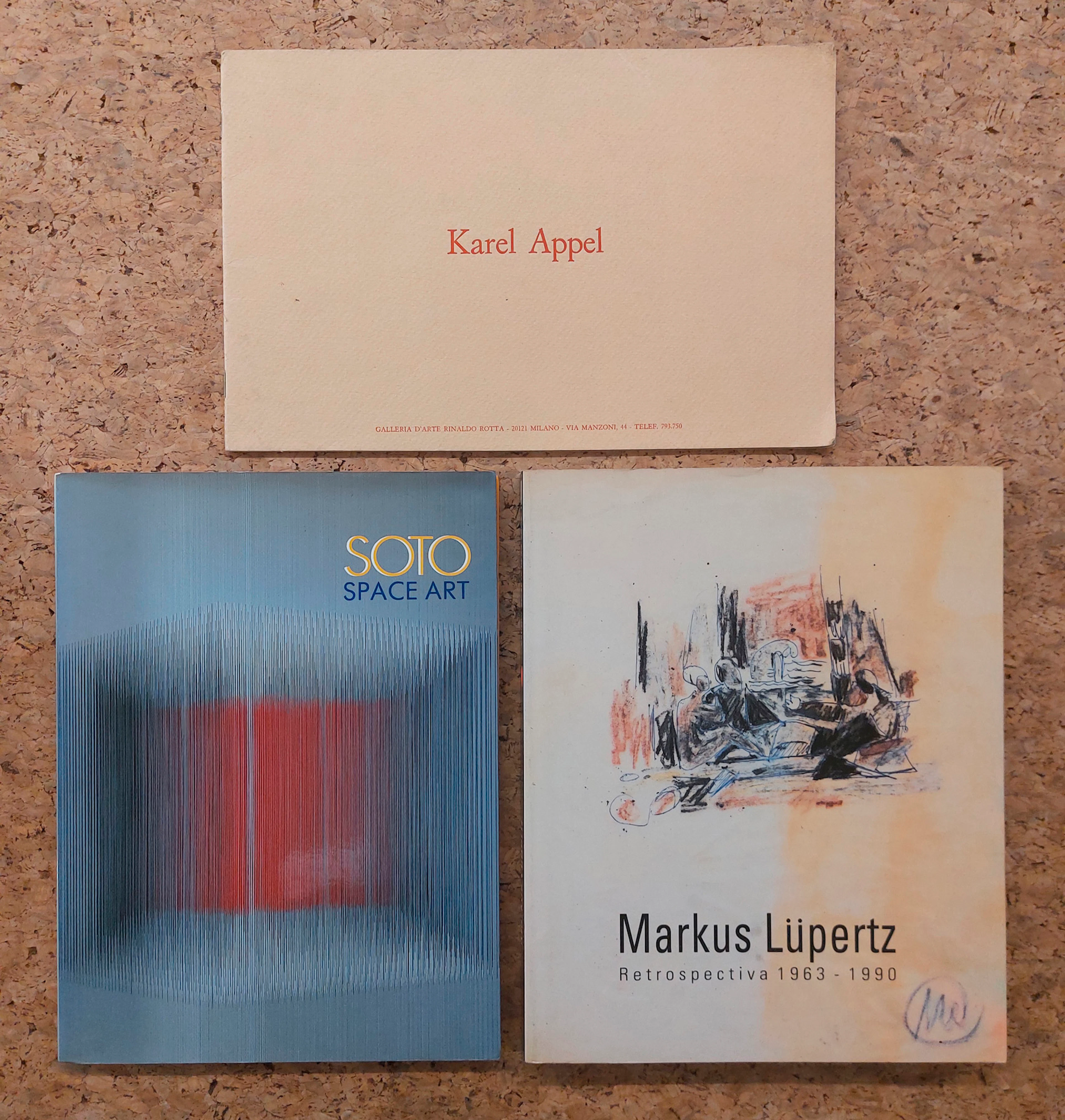 JESUS SOTO, KAREL APPEL E MARKUS LÜPERTZ - Lotto unico di 3 cataloghi