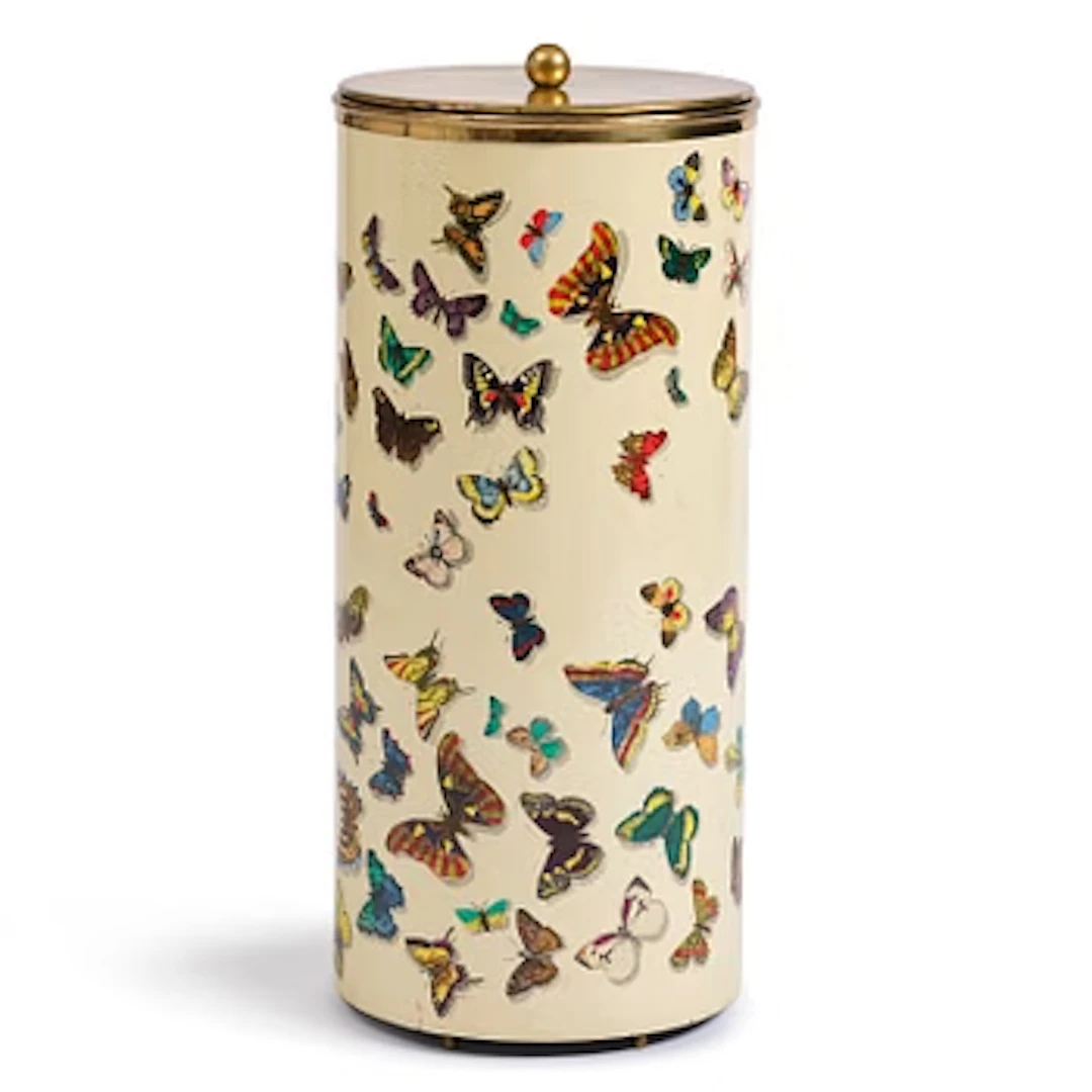 Piero Fornasetti, an umbrella stand with cover, Milan, Italy.