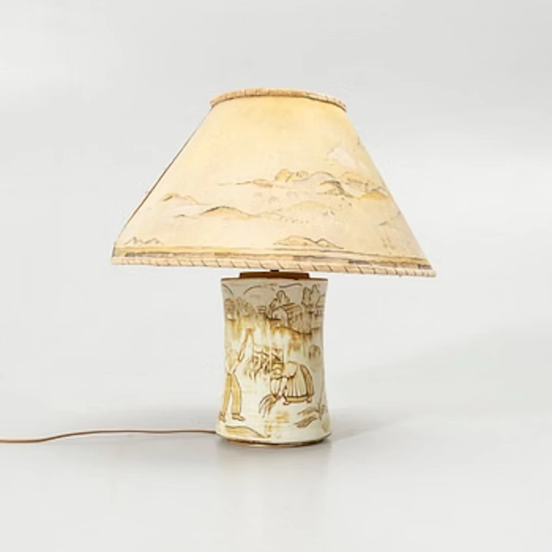 Gertrud Lönegren, Table lamp, "L147", Rörstrand, 1930s/40s.