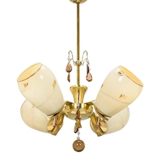 Paavo Tynell, a 1930s pendant lamp '1469/4' for Taito, Finland.