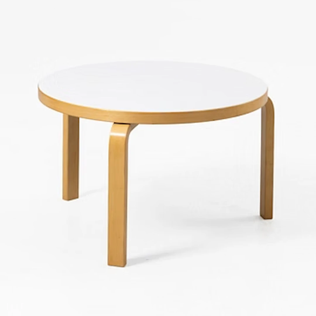 Alvar Aalto, Coffee table, Artek, late 20th century.