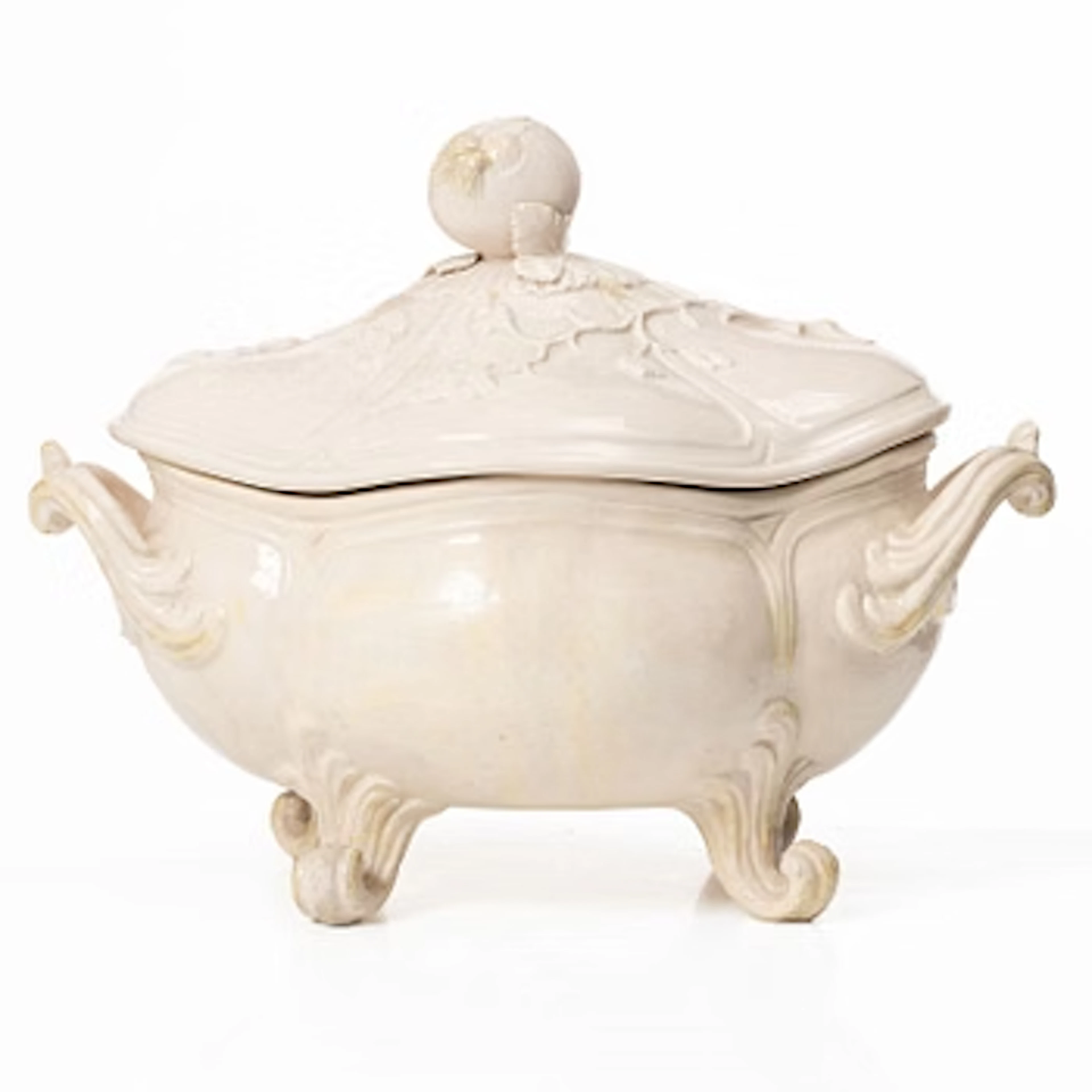 A Rococo tureen with cover, probably Marieberg, 18th Century.