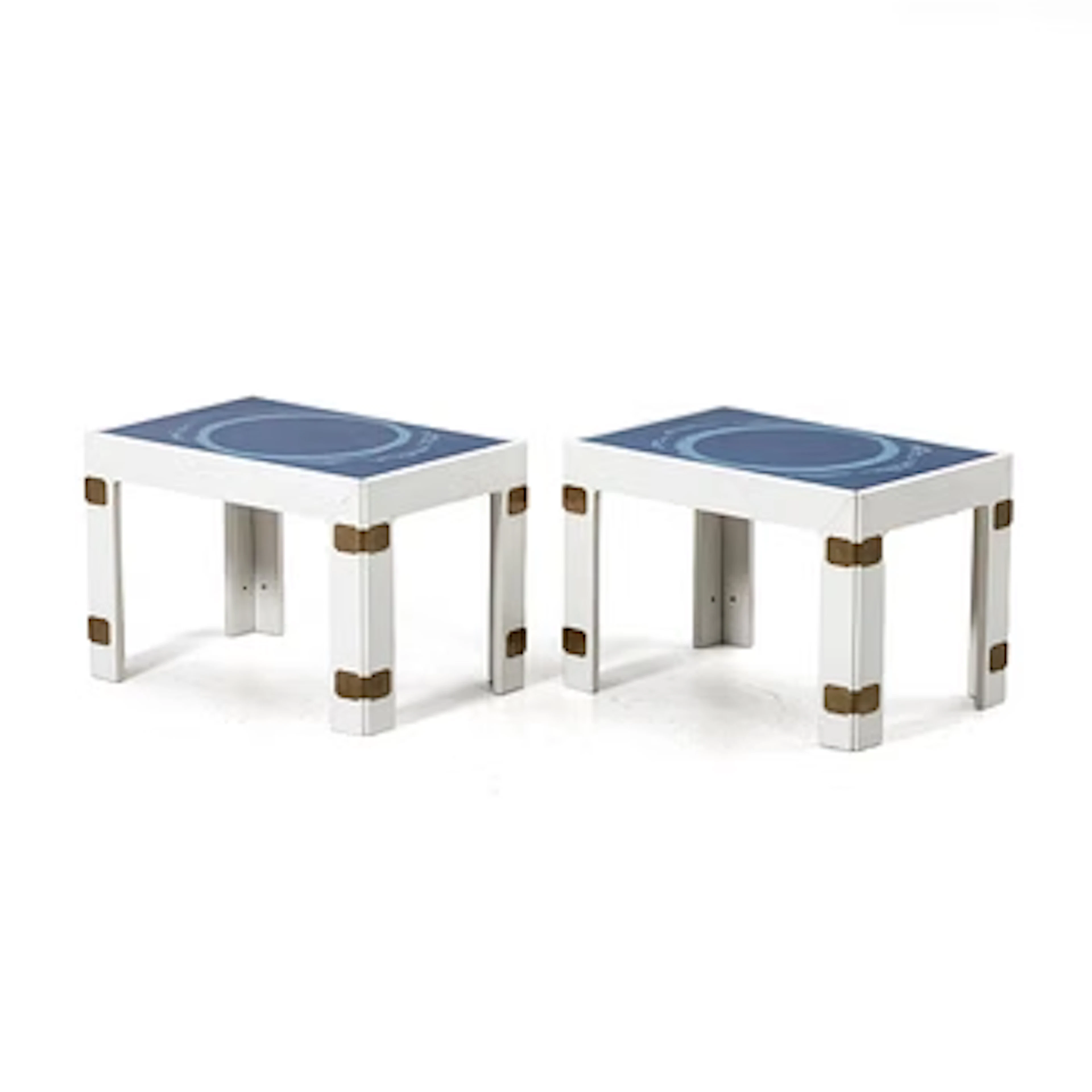 Bra Bohag AB, “Konsul” tables, a pair, 1960s–1970s.