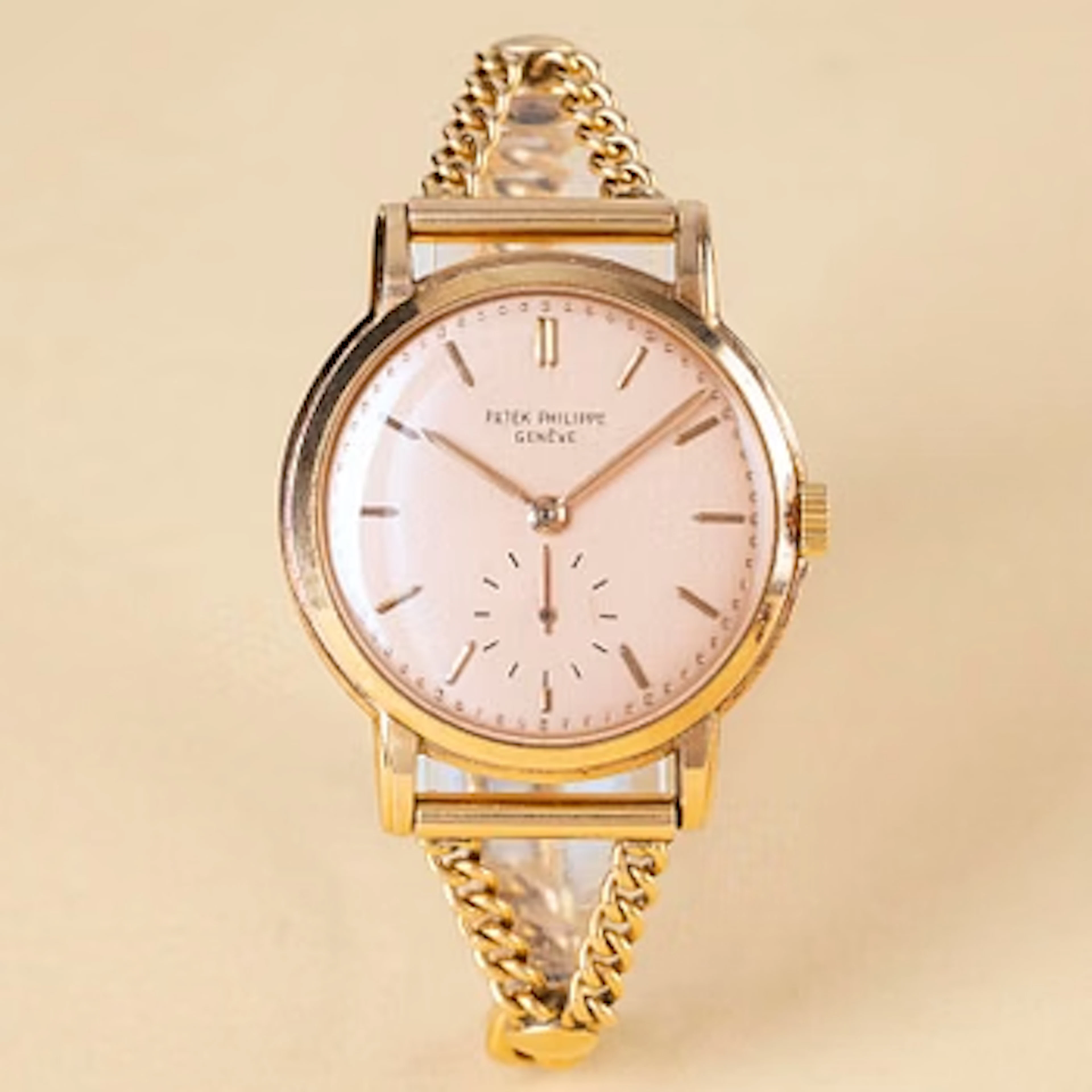 Patek Philippe, Calatrava, “Pink-on-Pink”, ca 1952.