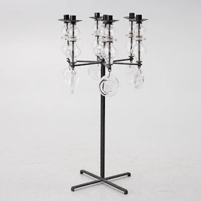 Erik Höglund, floor candle holder, Boda Smide.