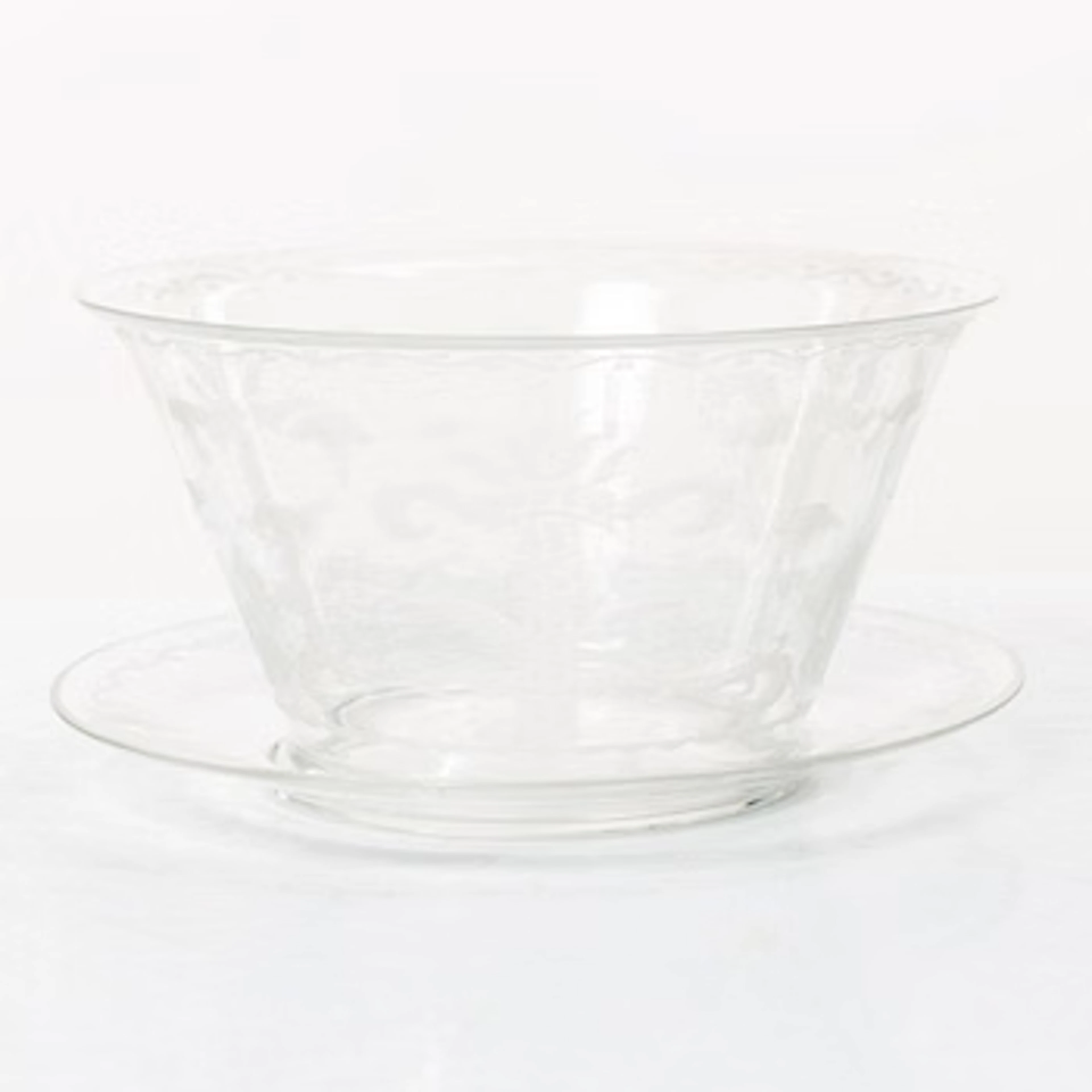 Edward Hald, A bowl with saucer, Orrefors.