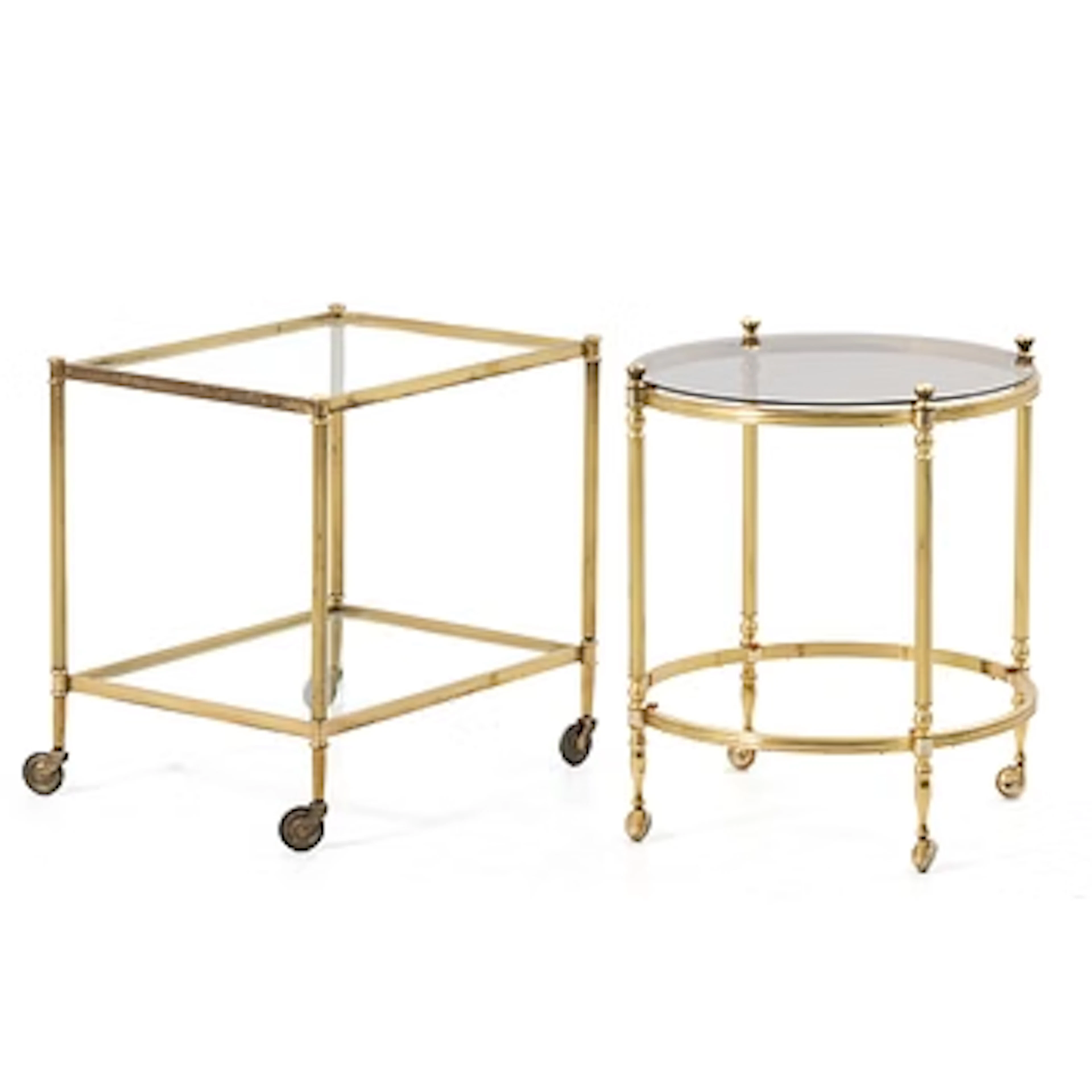 Serving trolleys, 2, 20th century.