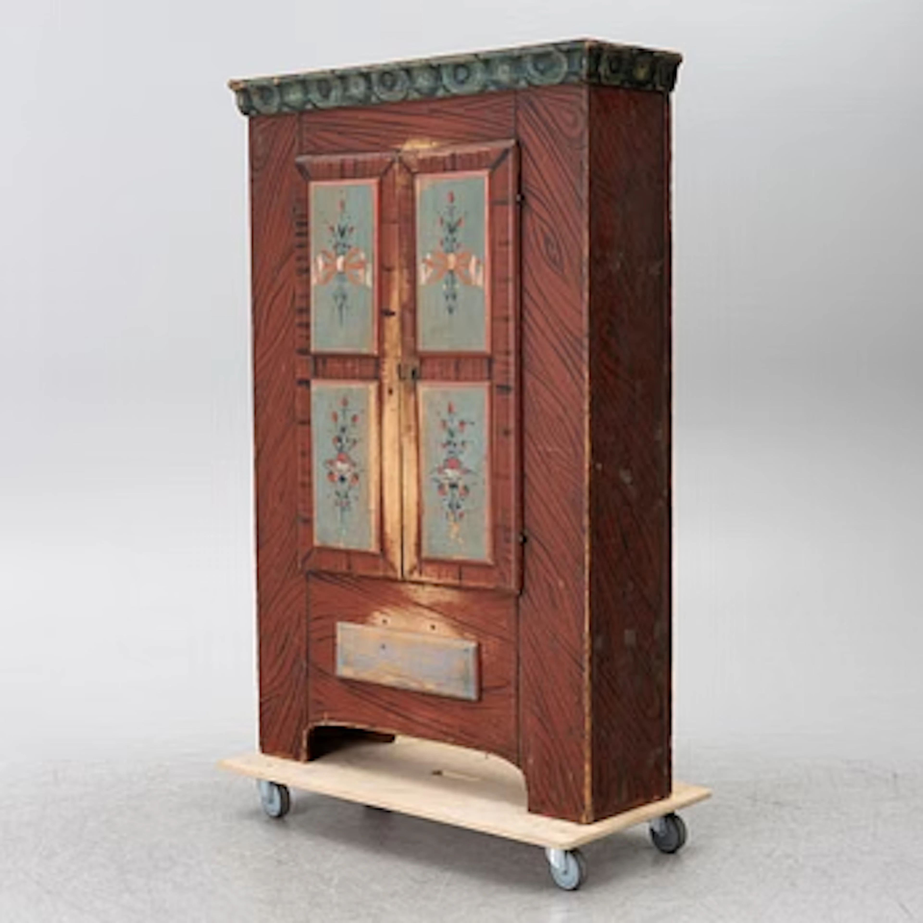 A Swedish painted cabinet, 19th century.