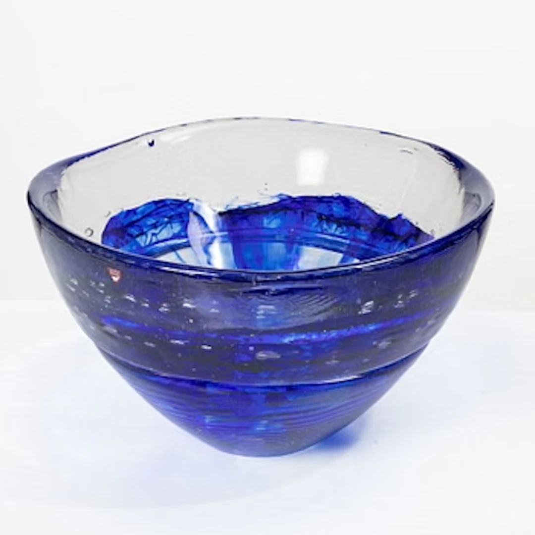 Lars Hellsten, a large glass bowl, Orrefors 1994.