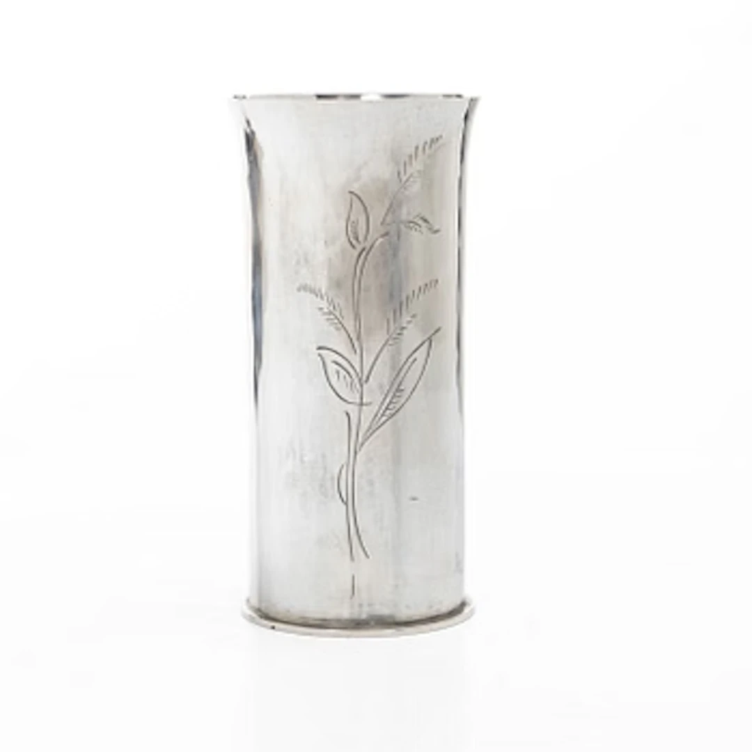 Gunnar Cyrén, Vase, sterling silver, Gävle, 1982.