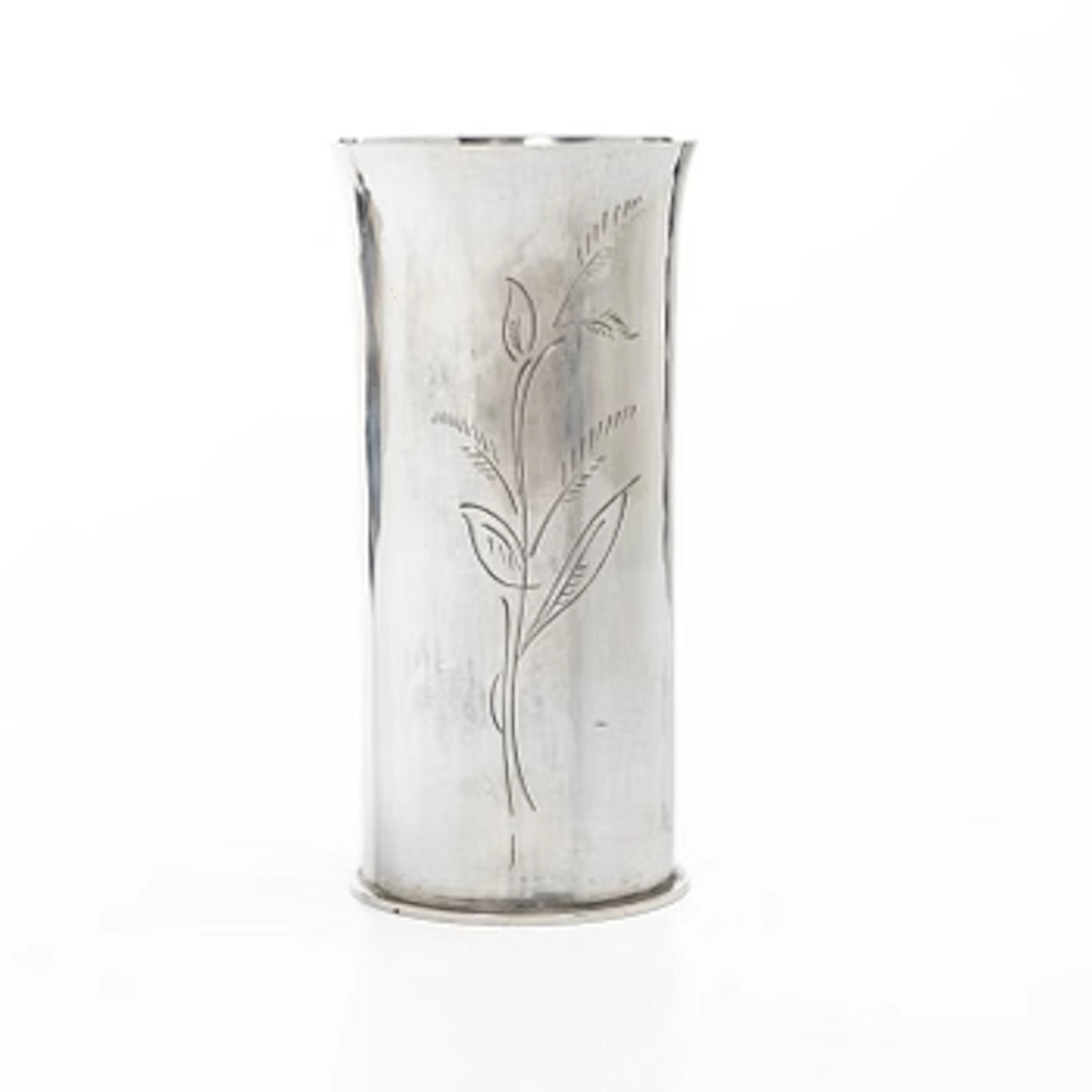 Gunnar Cyrén, Vase, sterling silver, Gävle, 1982.
