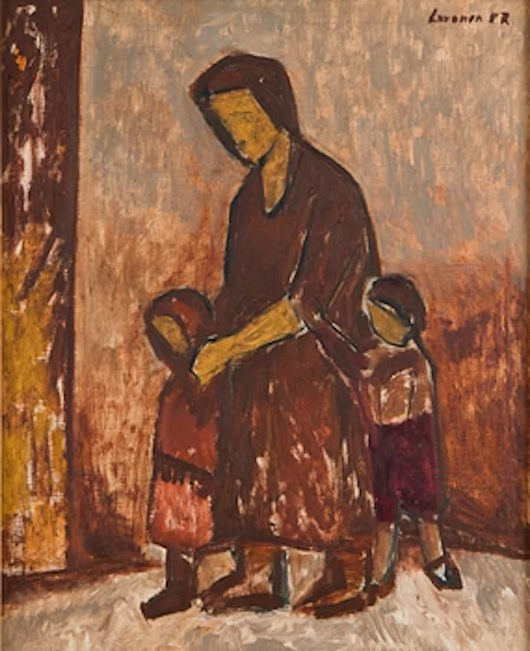 Ahti Lavonen, Mother and Children.