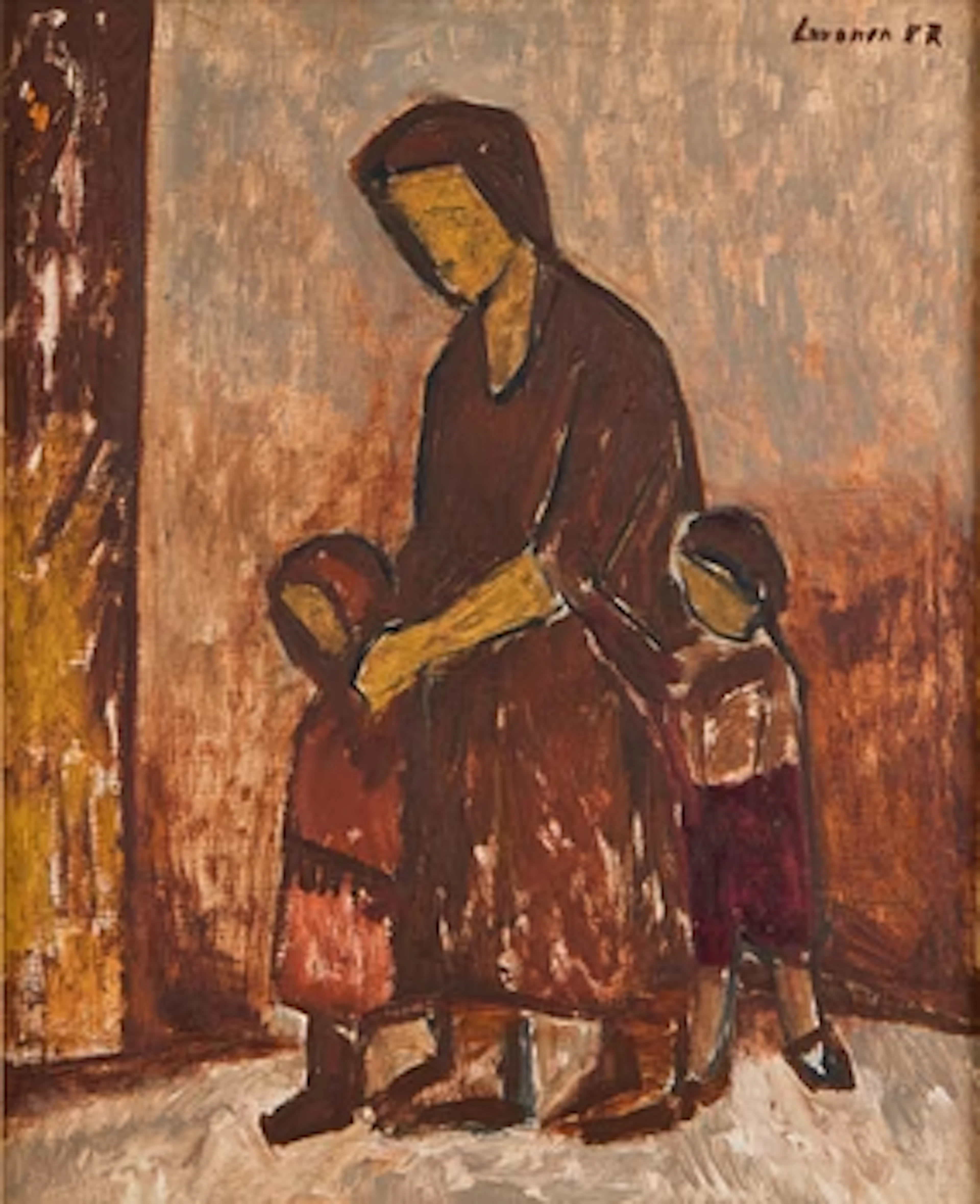 Ahti Lavonen, Mother and Children.